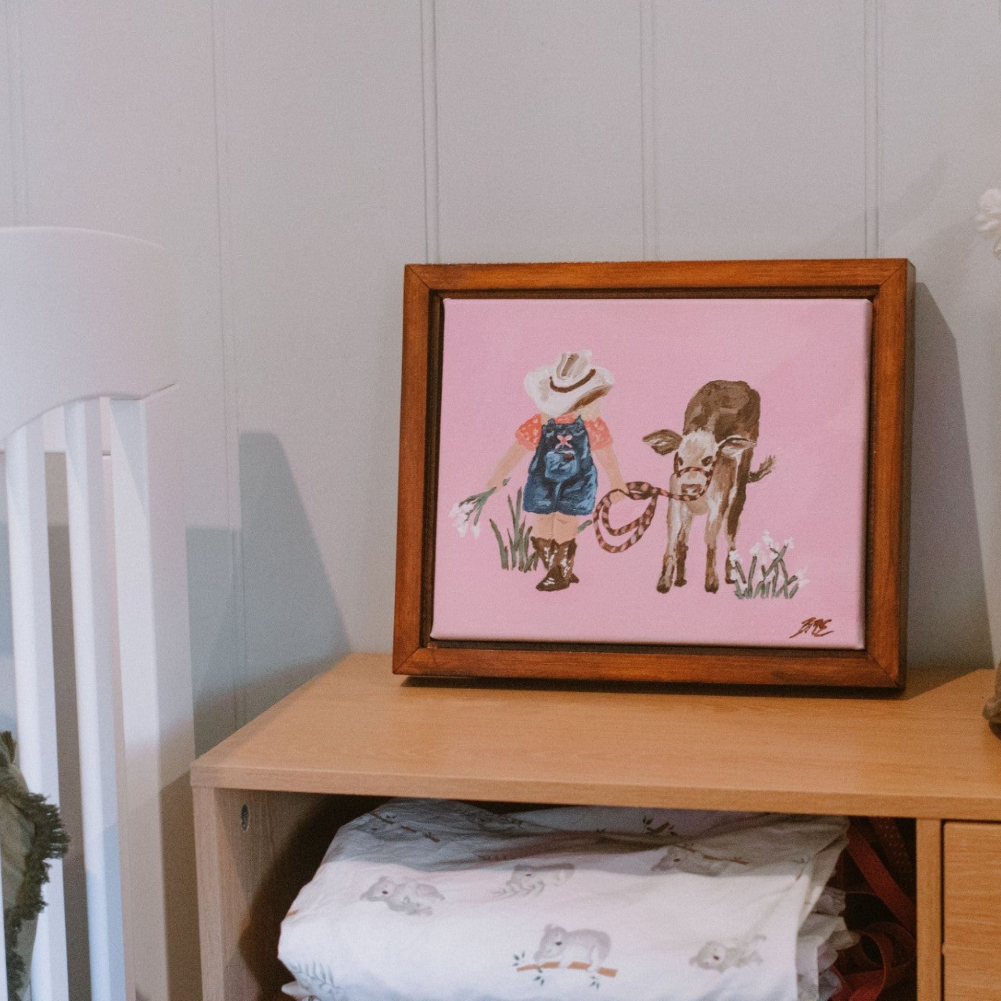 Nursery Wall Art "Cowgirl Companion" | Bridget Eastwell