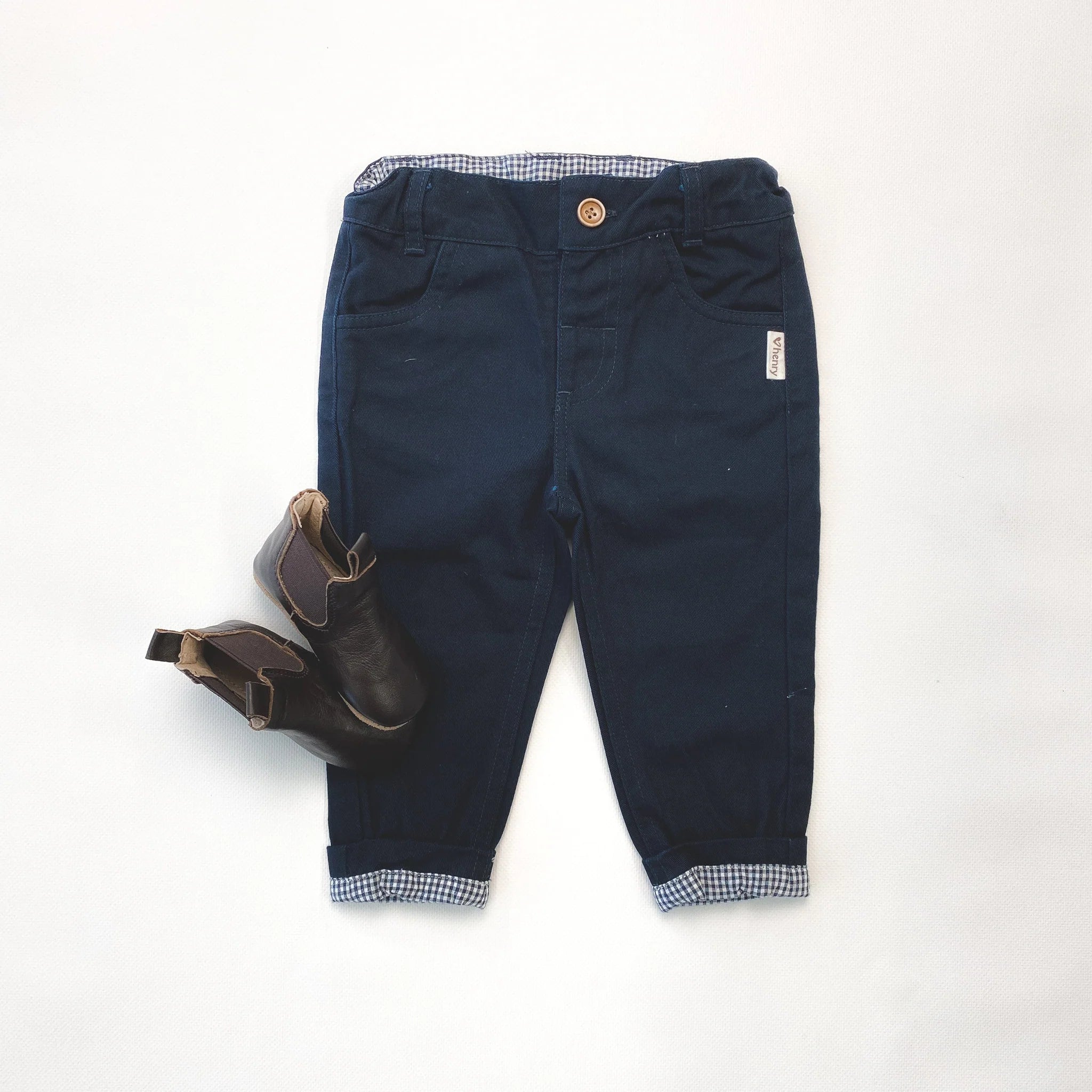 Baby Boy Chino Pants Navy-Love Henry