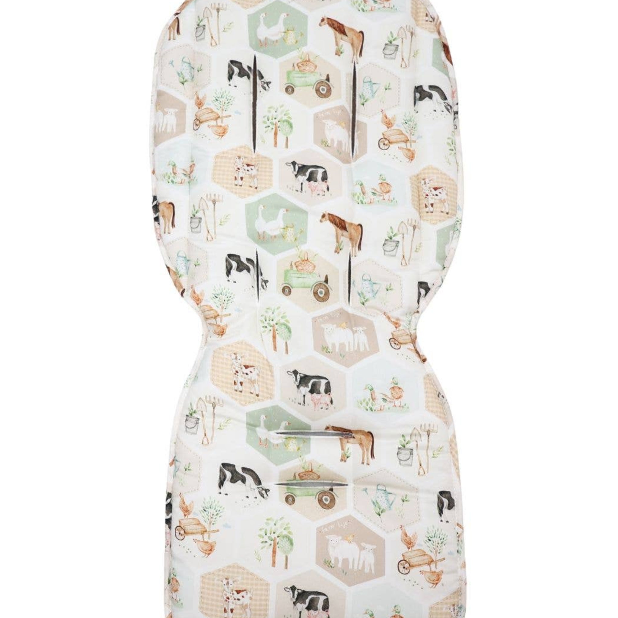 pram liner patchwork farm