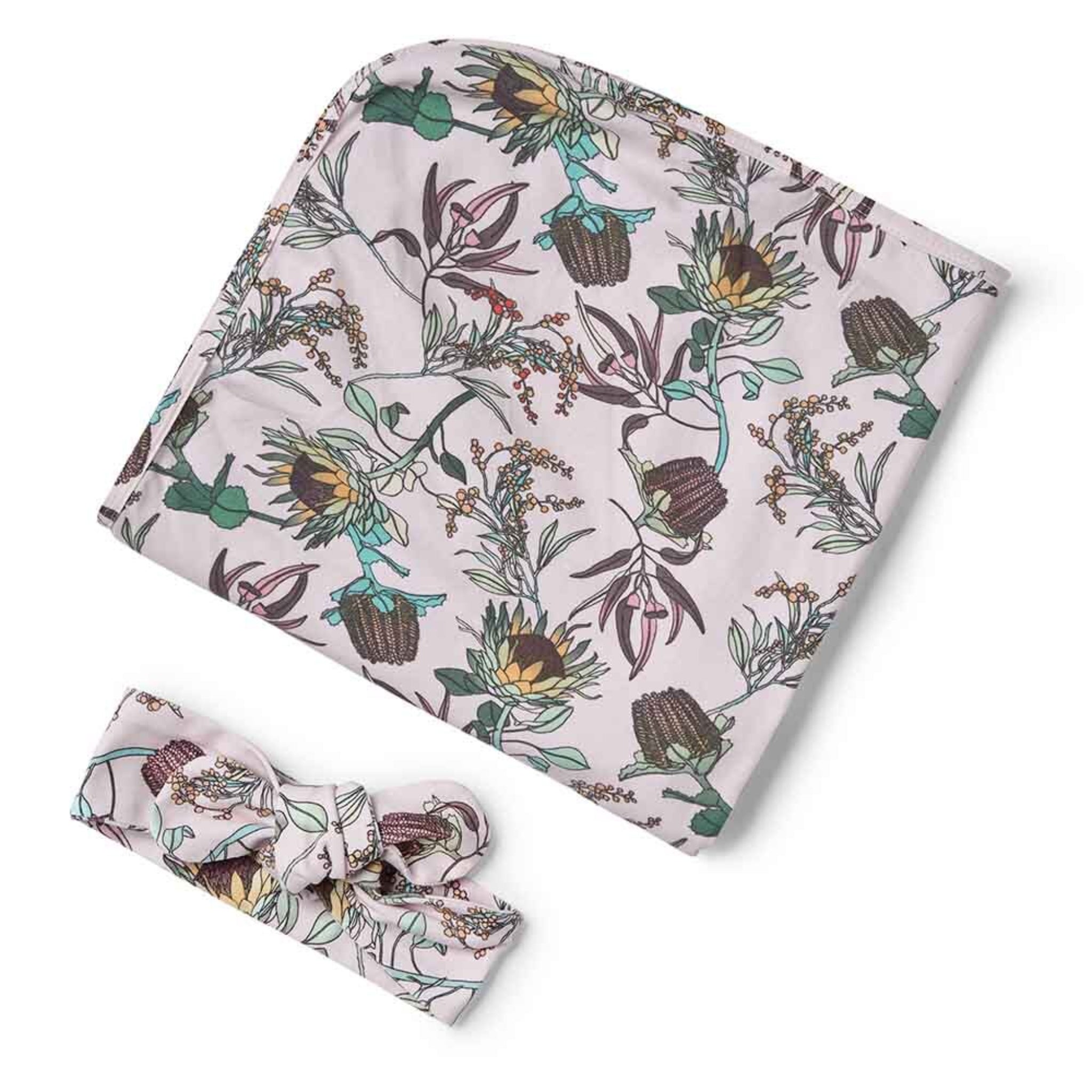 Banksia | Baby Jersey Wrap & Topknot Set
