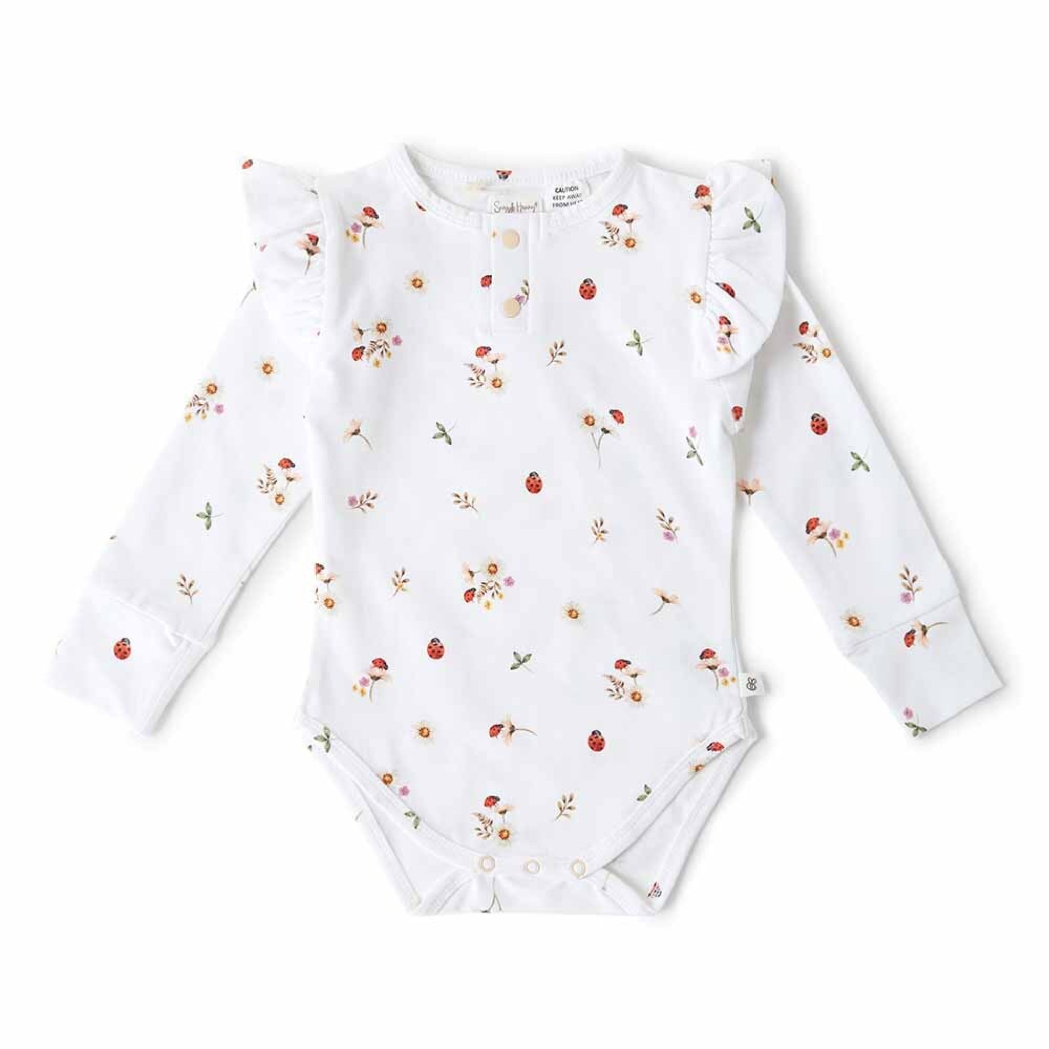 Ladybug Organic Long Sleeve Bodysuit-Snuggle Hunny
