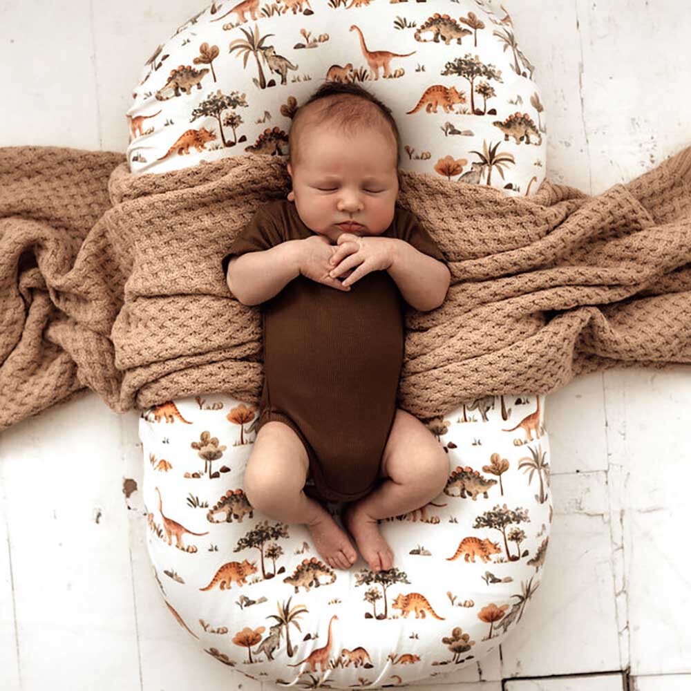 Chocolate Organic Short Sleeve Bodysuit-Snuggle Hunny