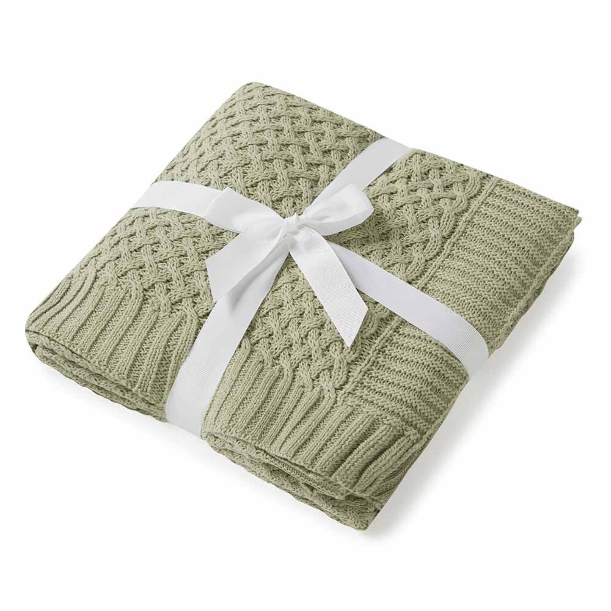 Diamond Knit Organic Baby Blanket Dewkist