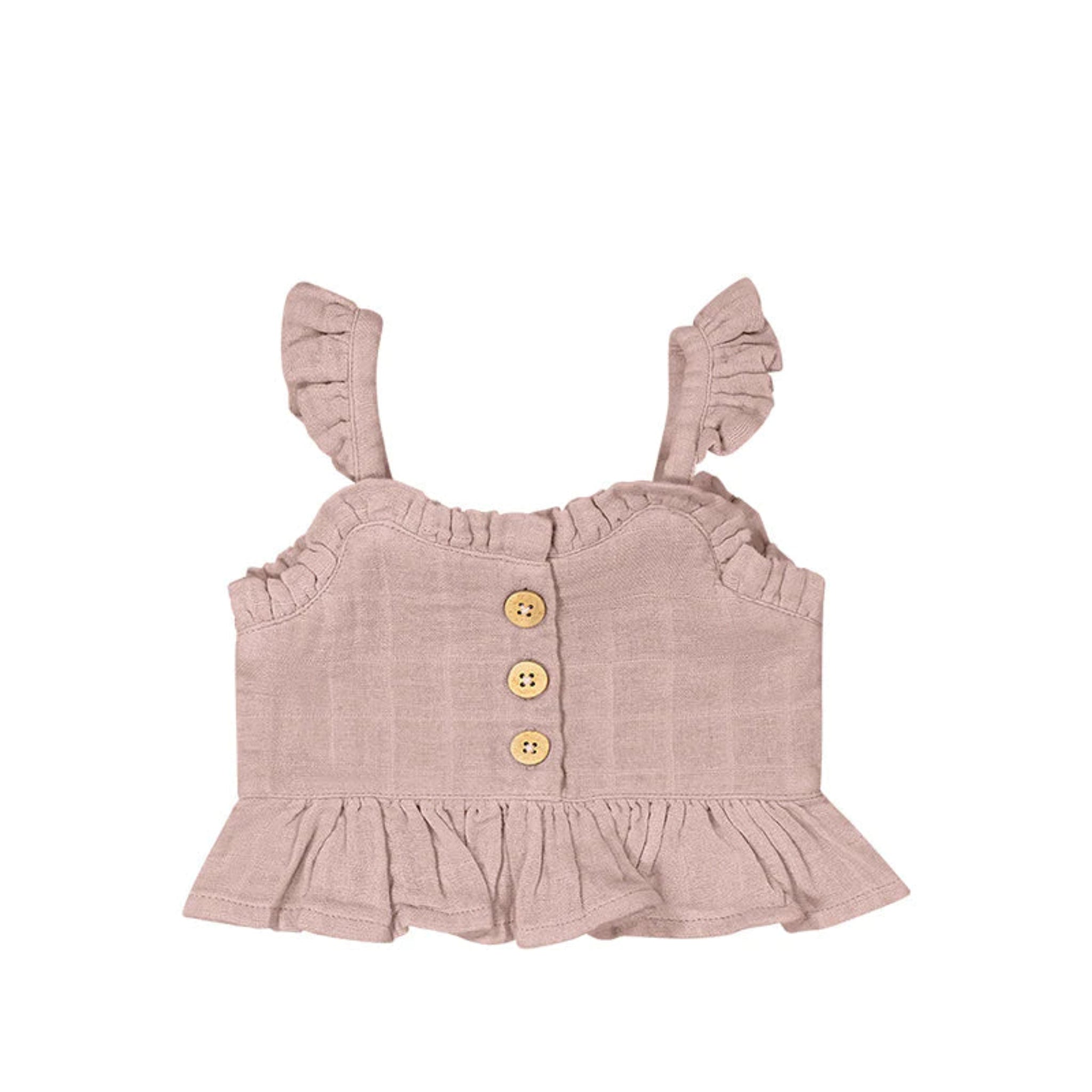 Gemima Top | Mauve | Organic Cotton