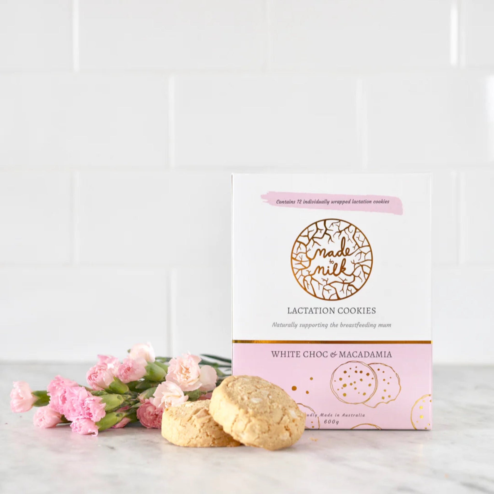 Lactation Cookies White Choc Macadamia