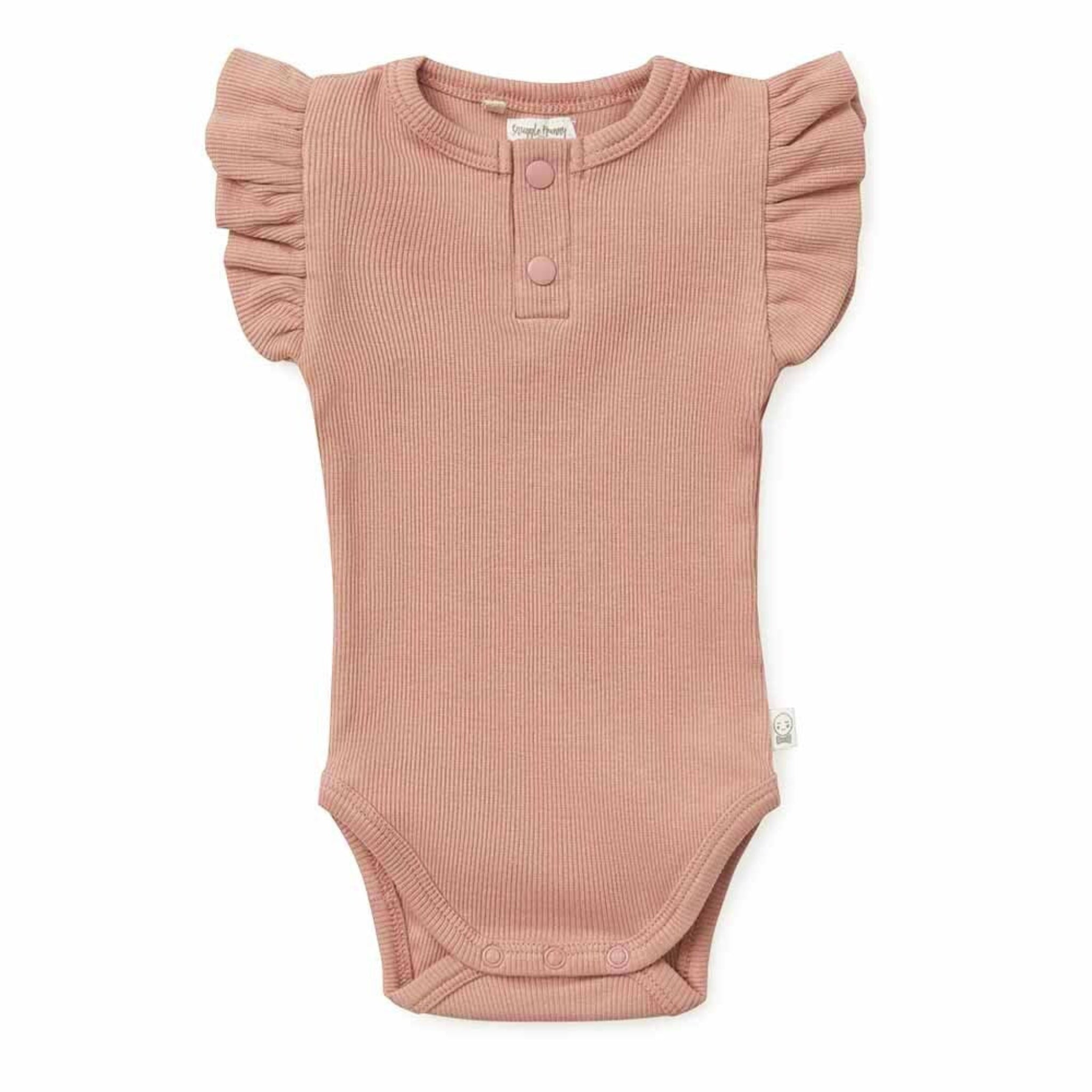 Rose | Organic Short Sleeve Bodysuit