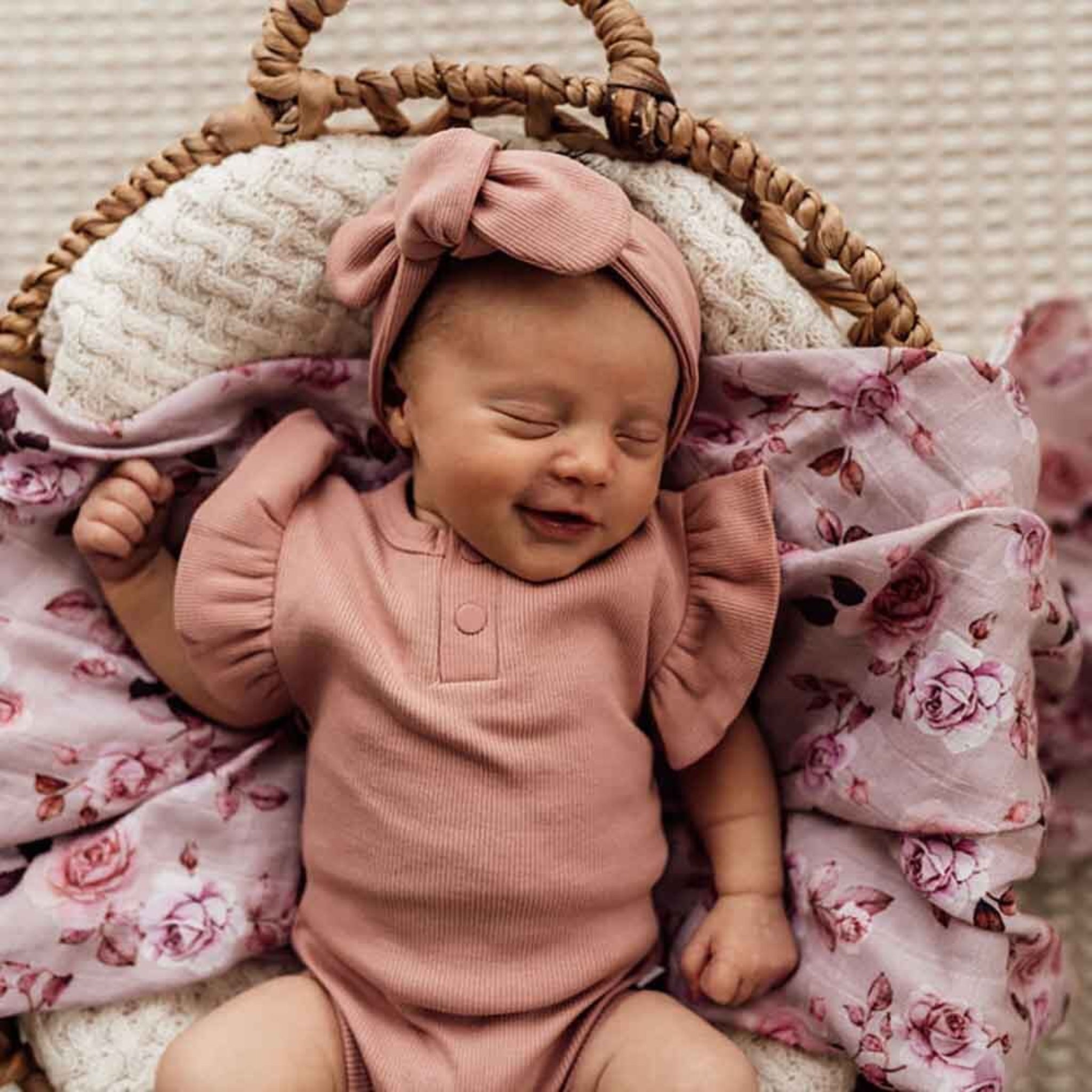 Rose | Organic Short Sleeve Bodysuit