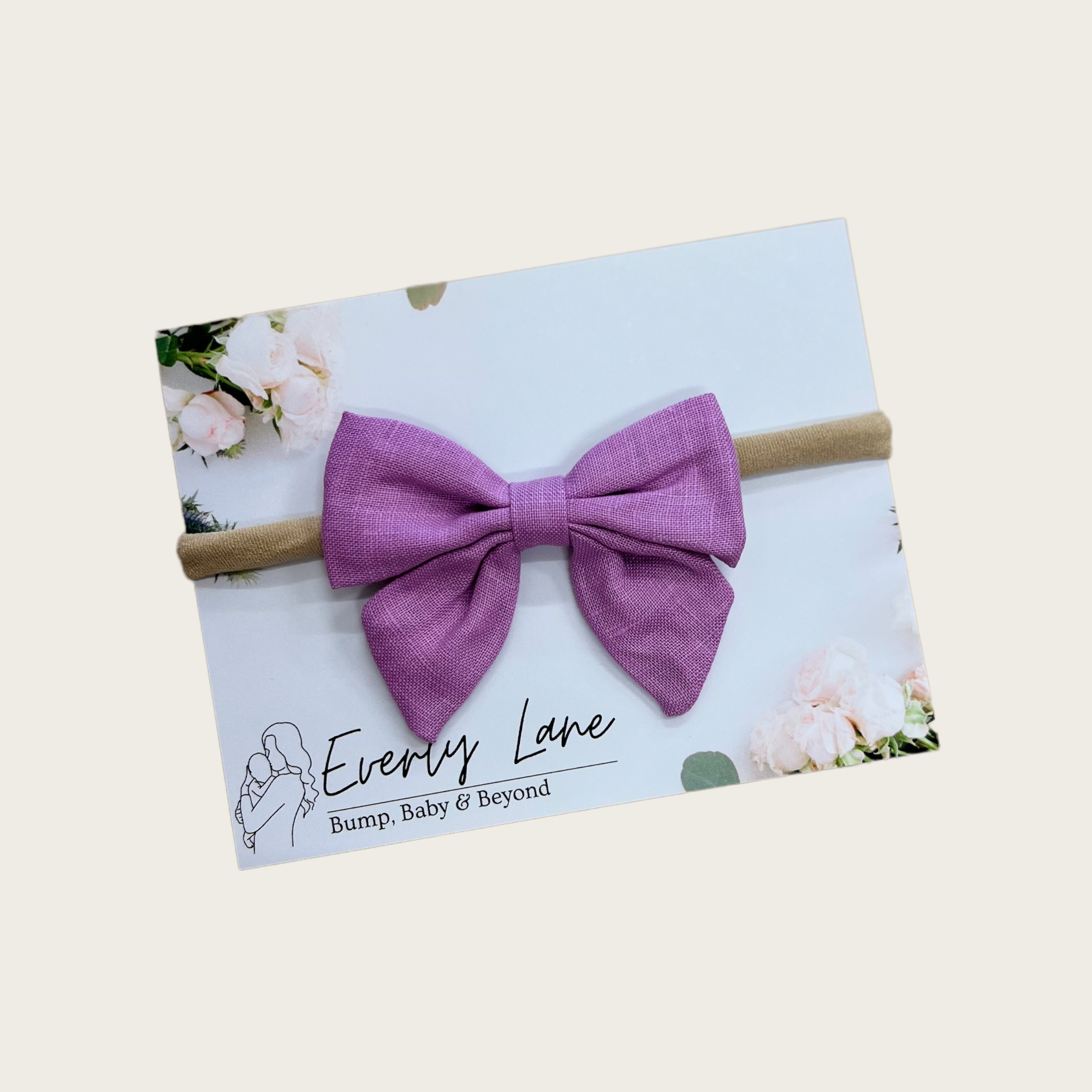 ‘Linen Bow' Headband | Everly Lane