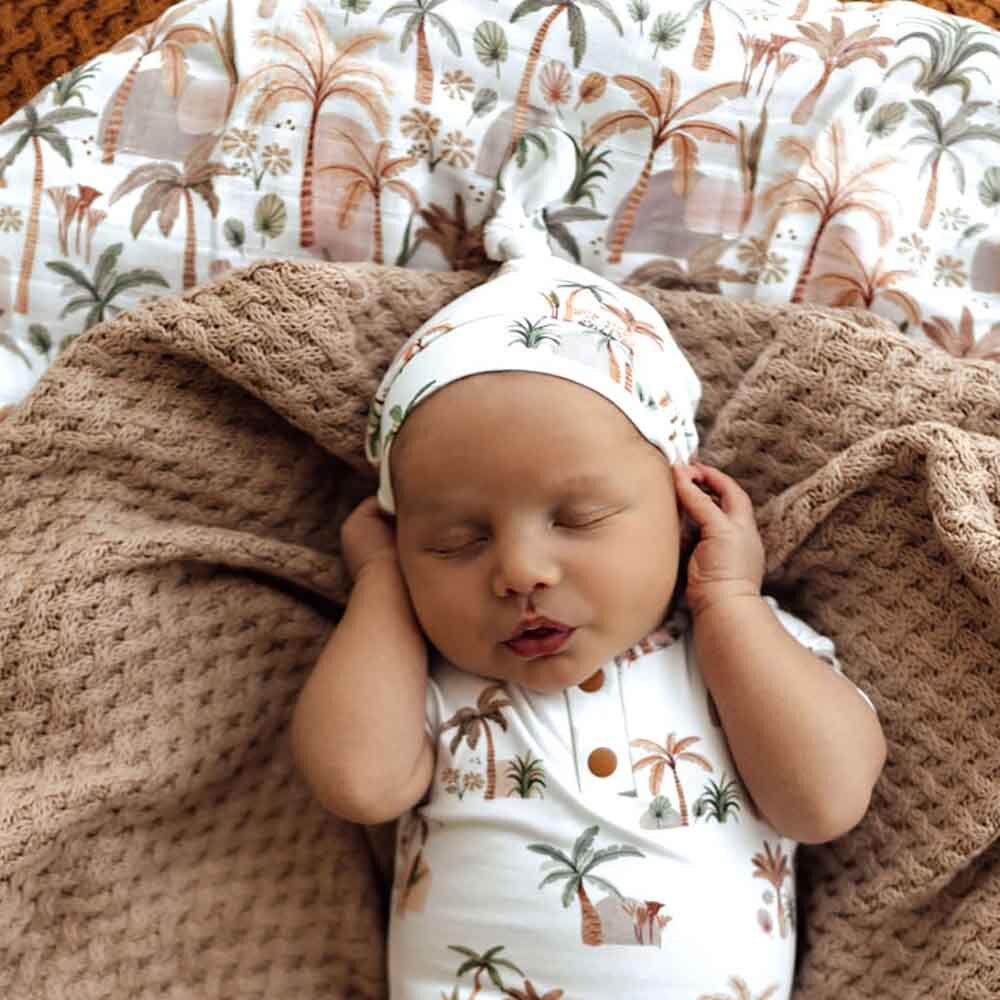 Palm Springs Organic Knotted Beanie-Snuggle Hunny