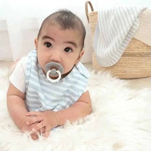 Up Up & Away/Stripes- Bibs 2 pk-Living Textiles