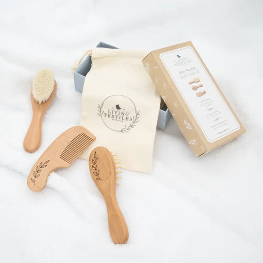 Baby Wooden Brush and Comb Set- Living Textiles