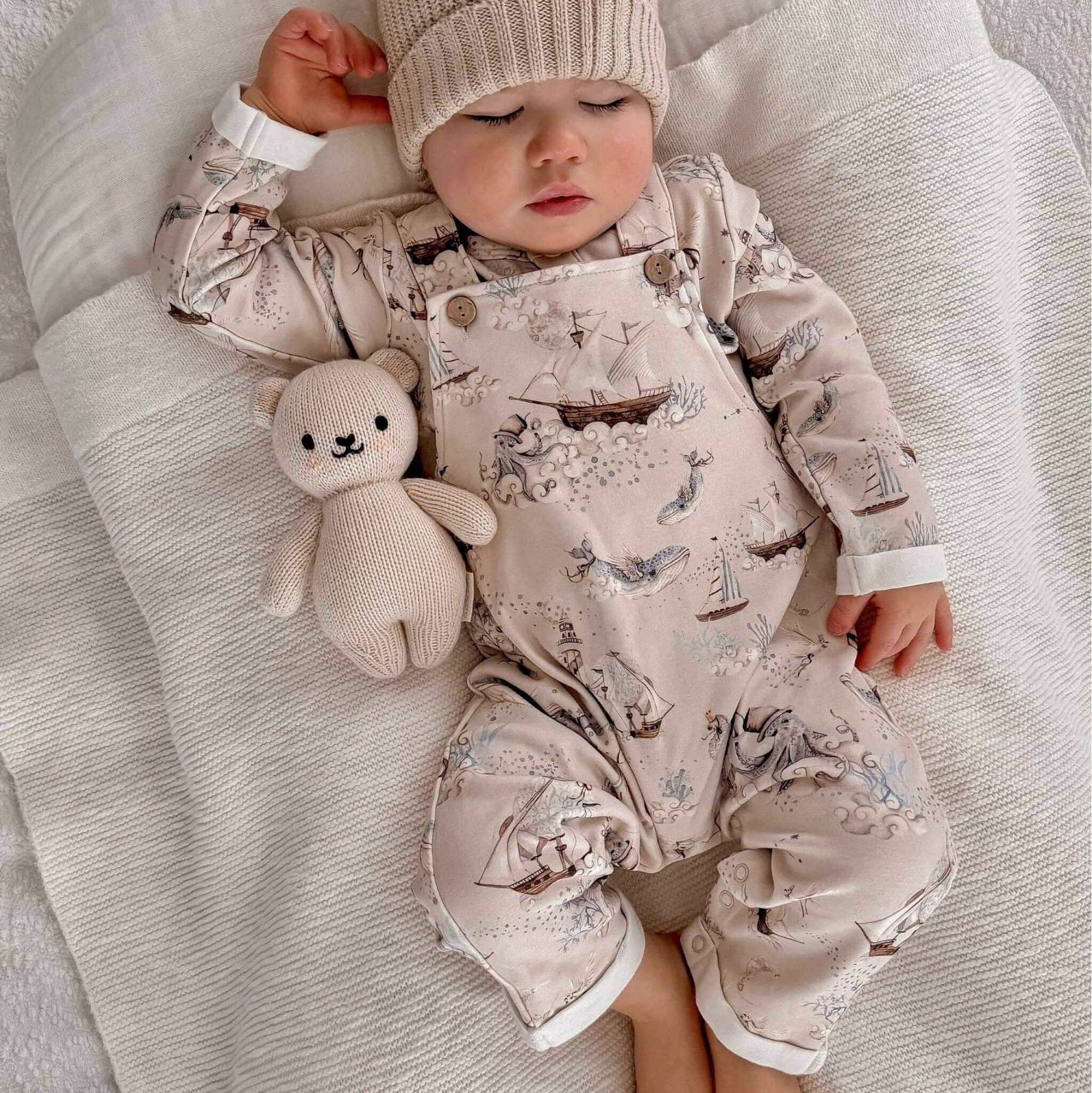 Arctic Ocean Baby Overalls 