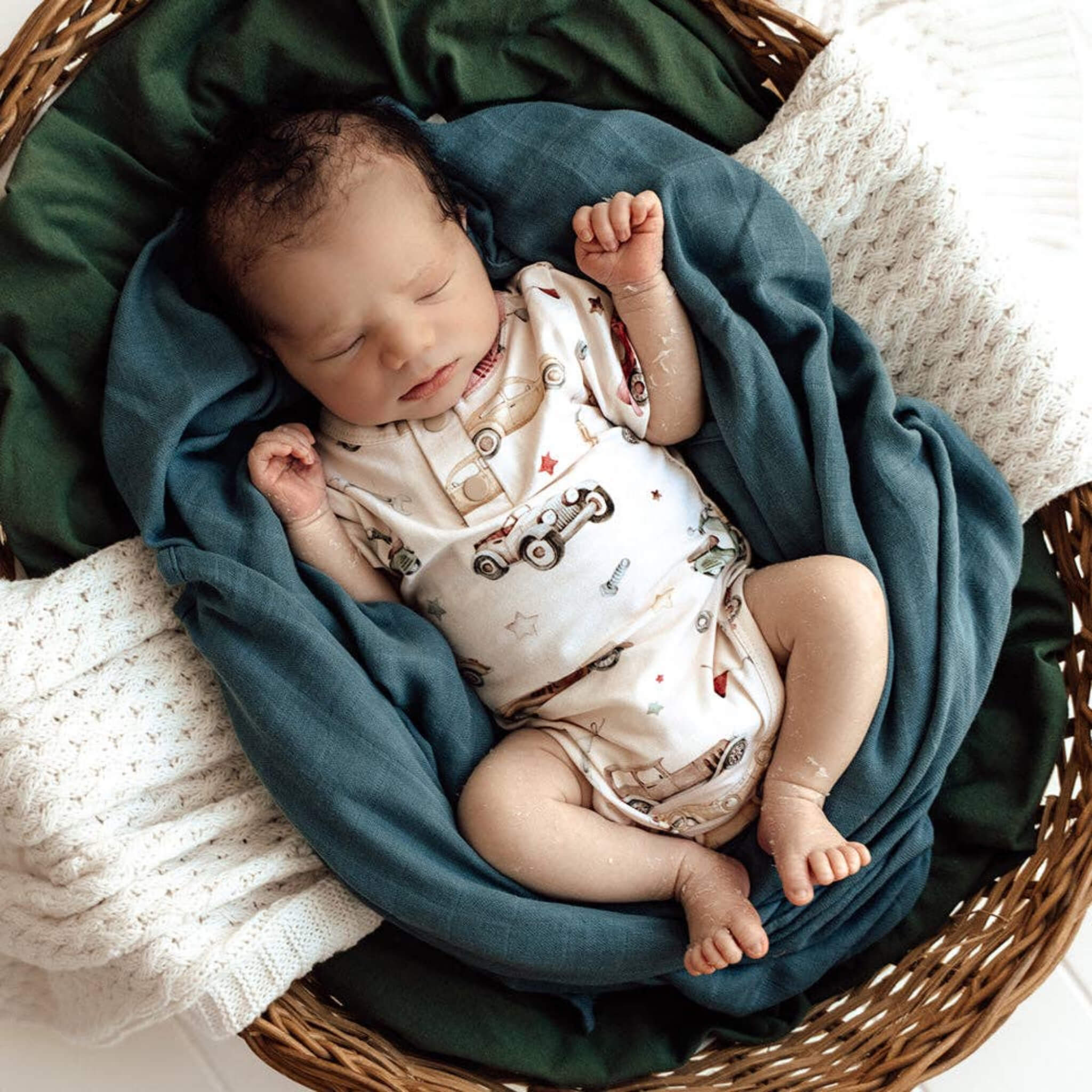 Baby Bodysuit Vintage Cars 
