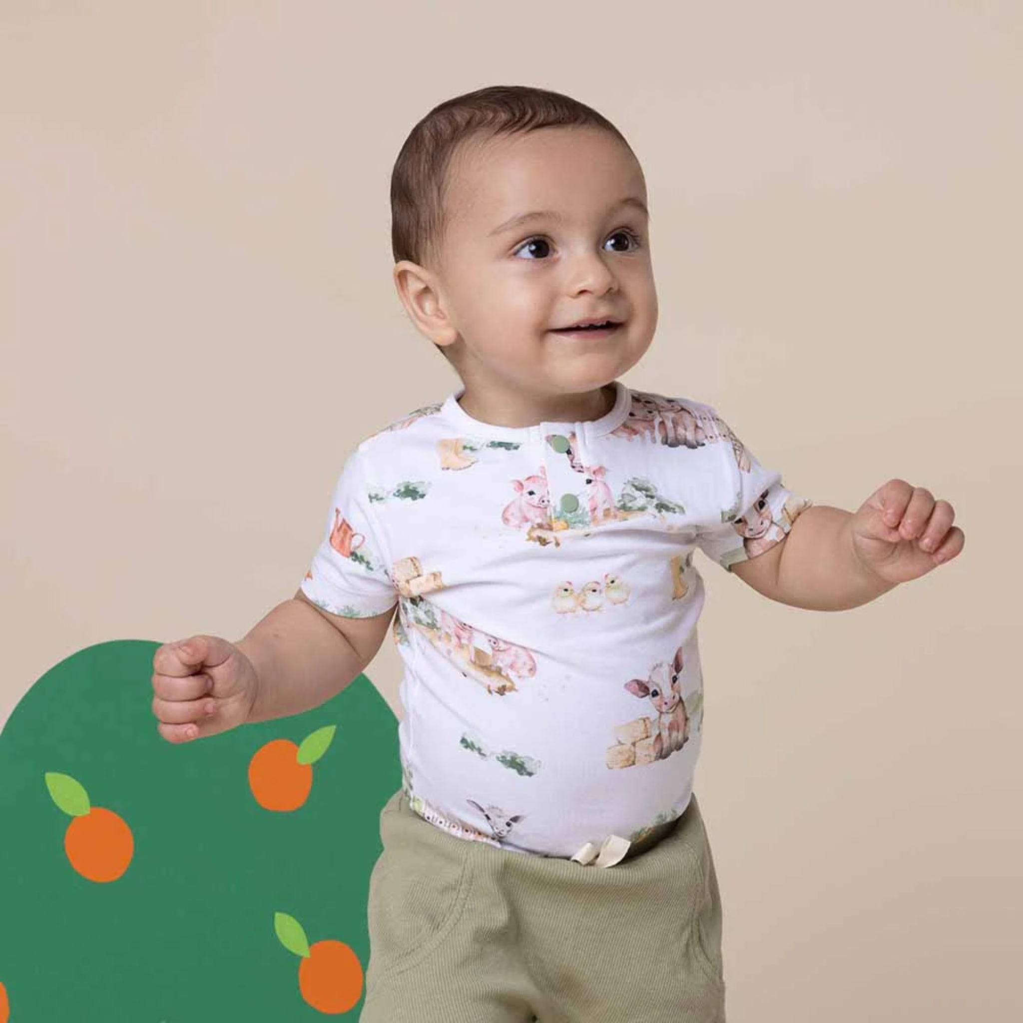 Baby Bodysuits Farm