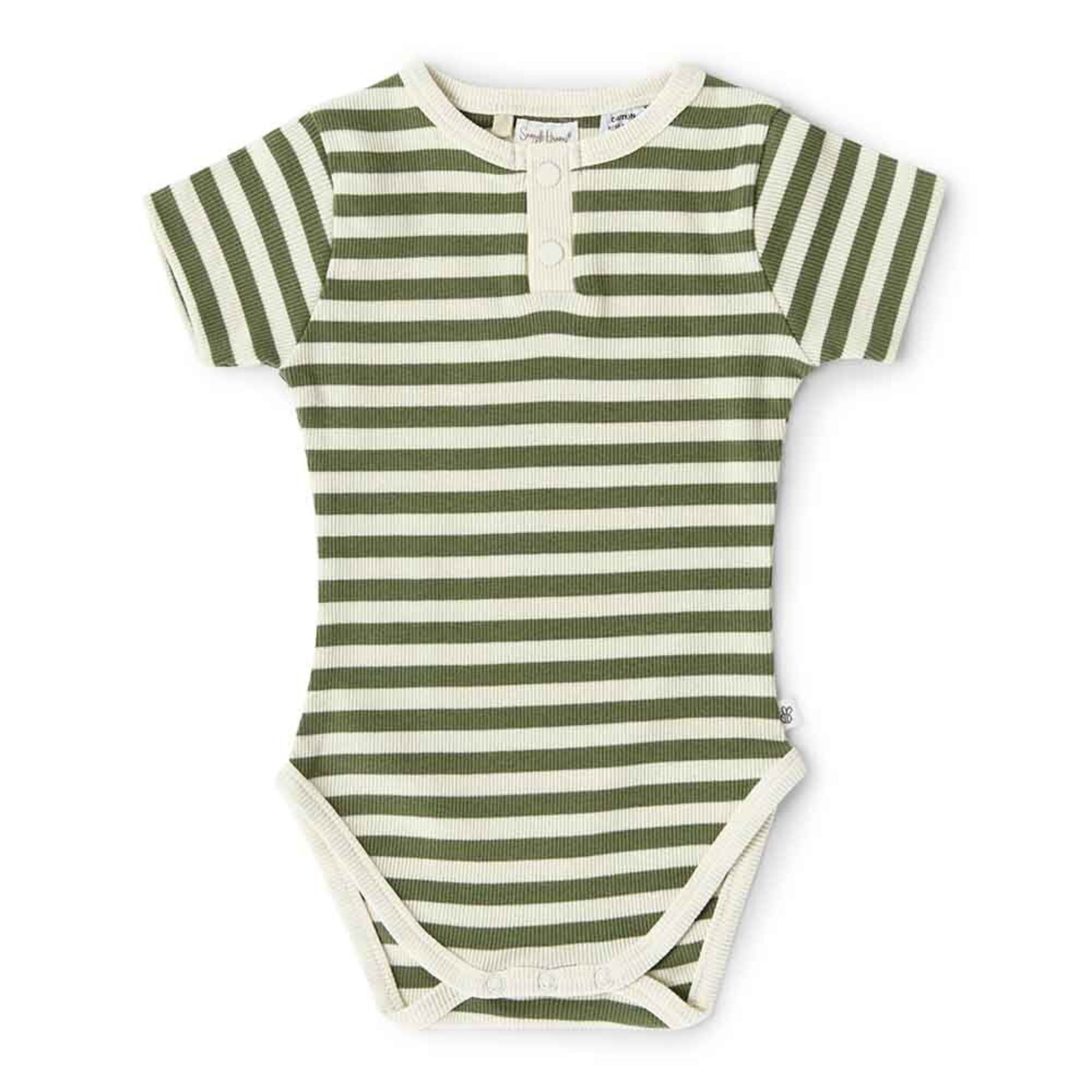 Baby Bodysuits Olive Stripe