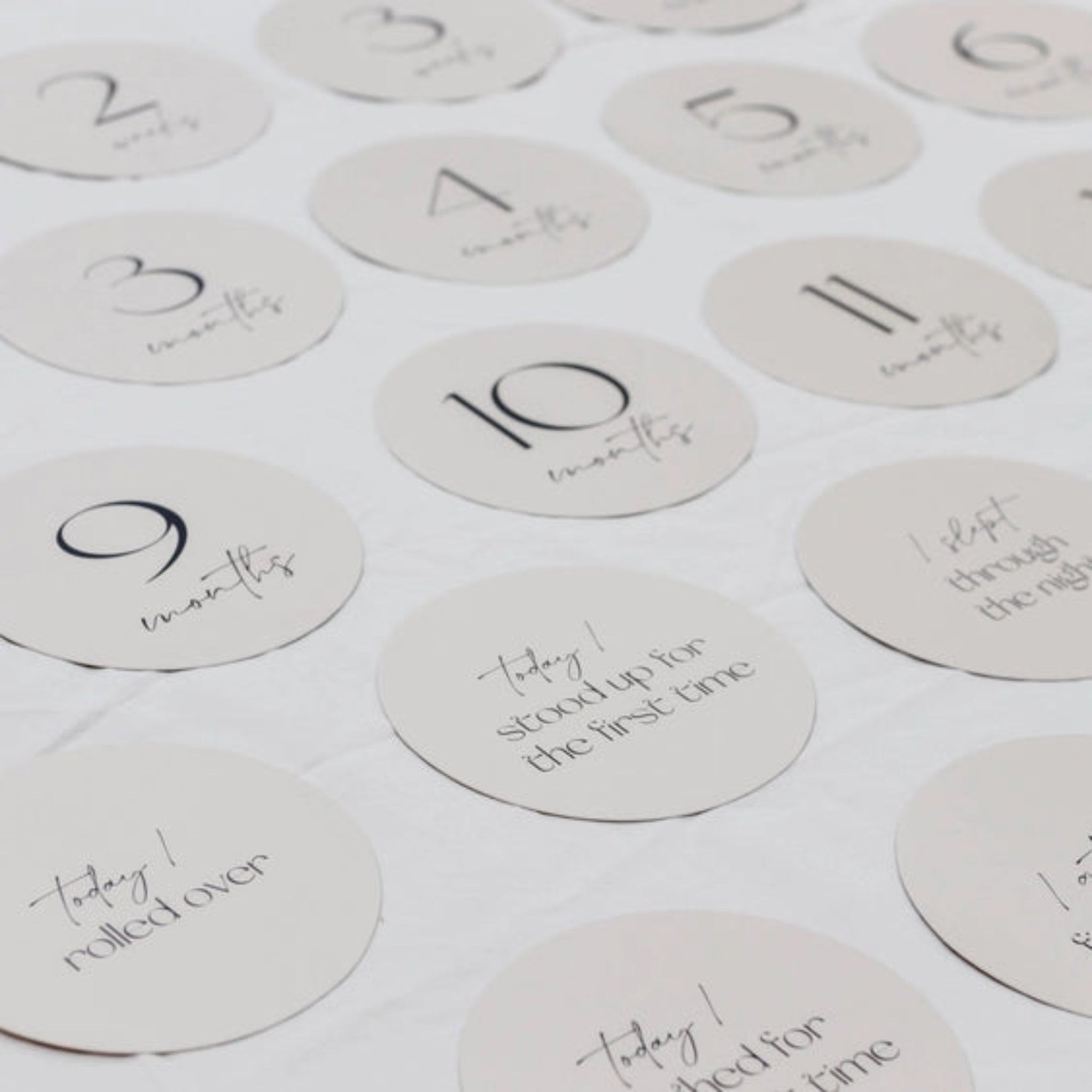  Baby Milestone Cards