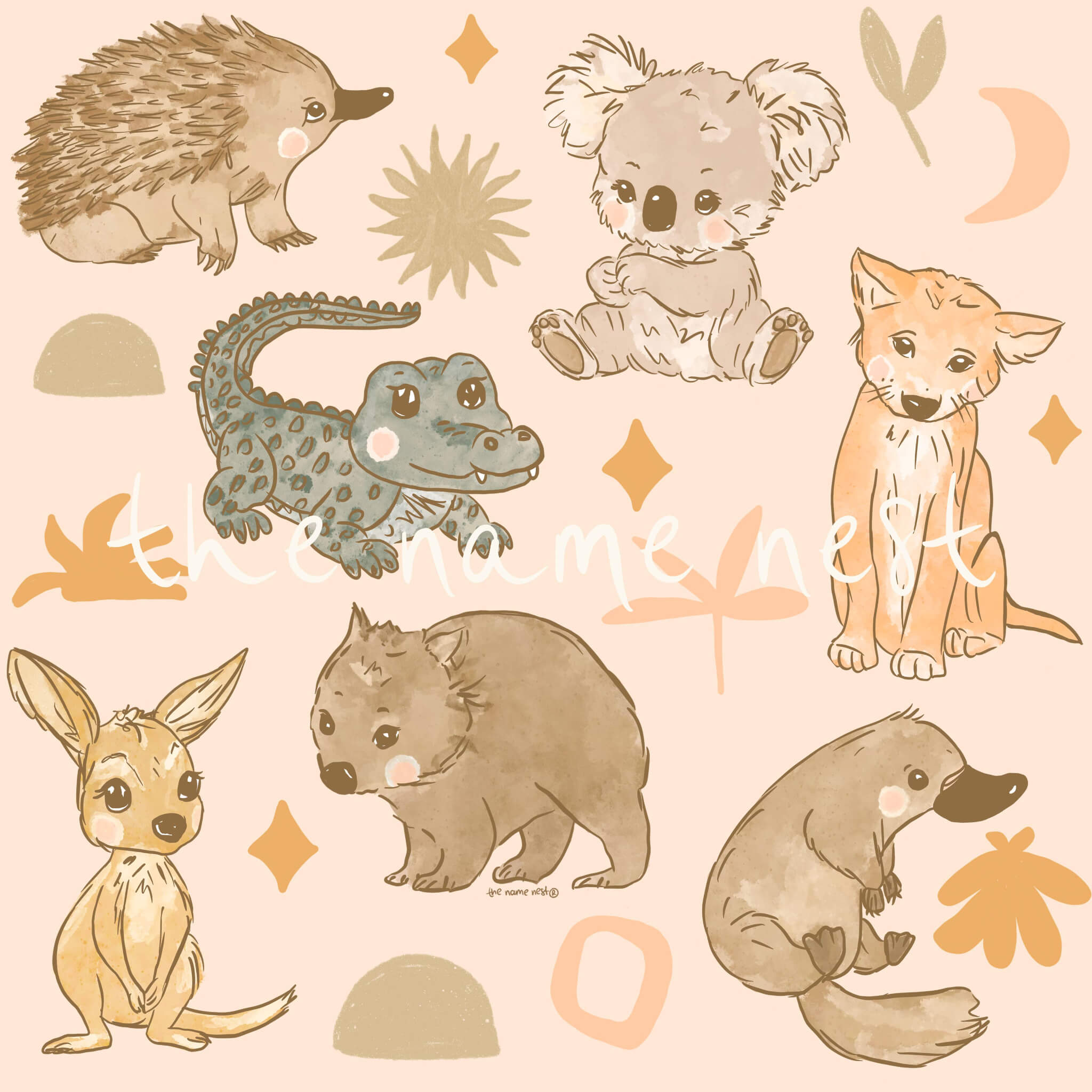 Baby Wrap Australian Animals - Baby Swaddle Wrap