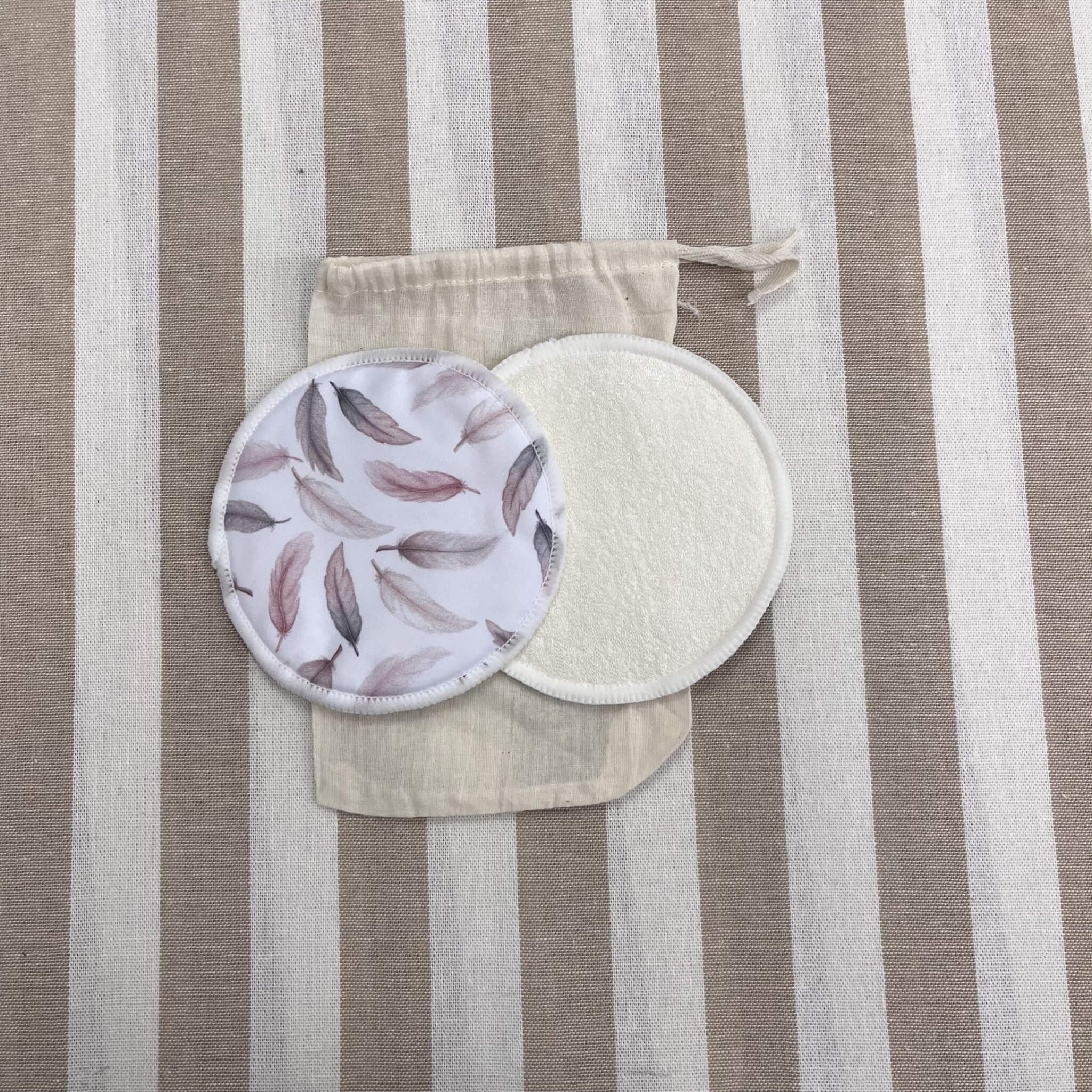 Bamboo Reusable Breast Pads Feather
