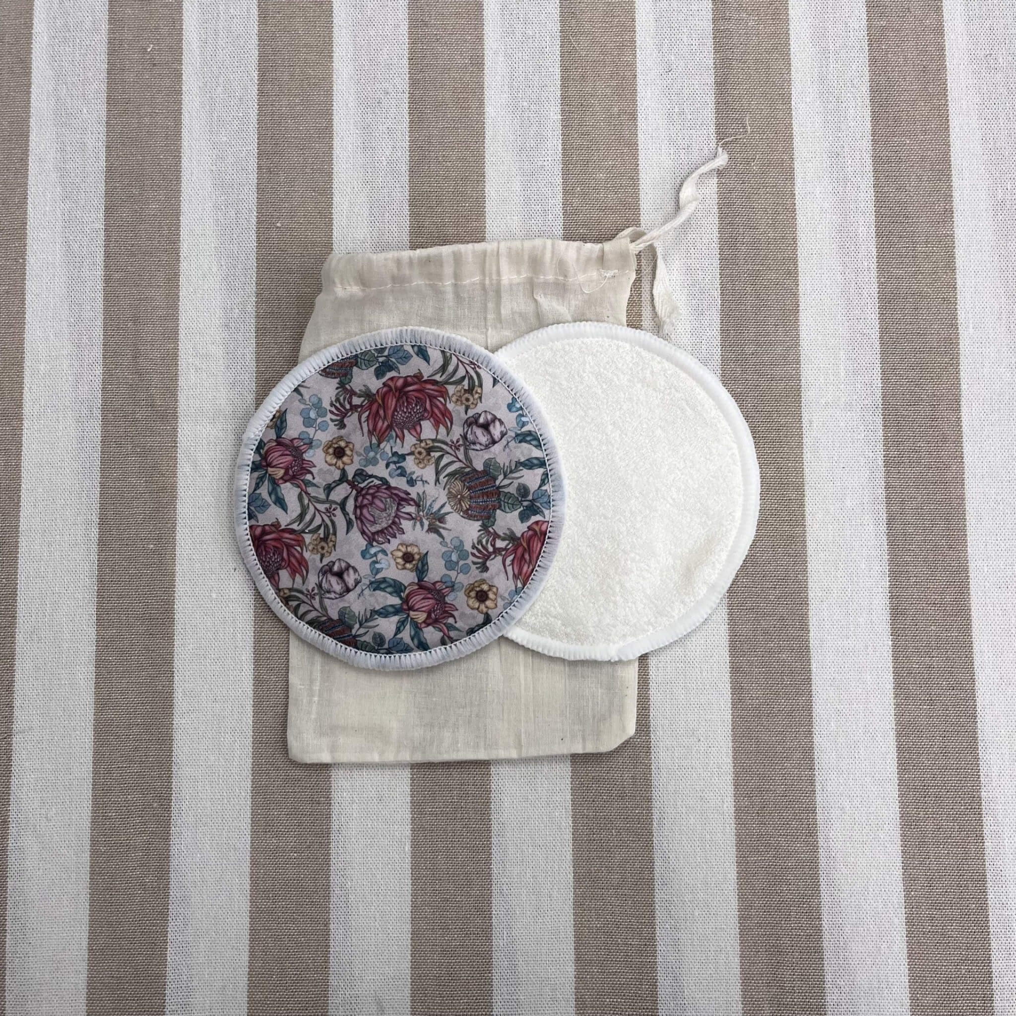 Bamboo Reusable Breast Pads Floral