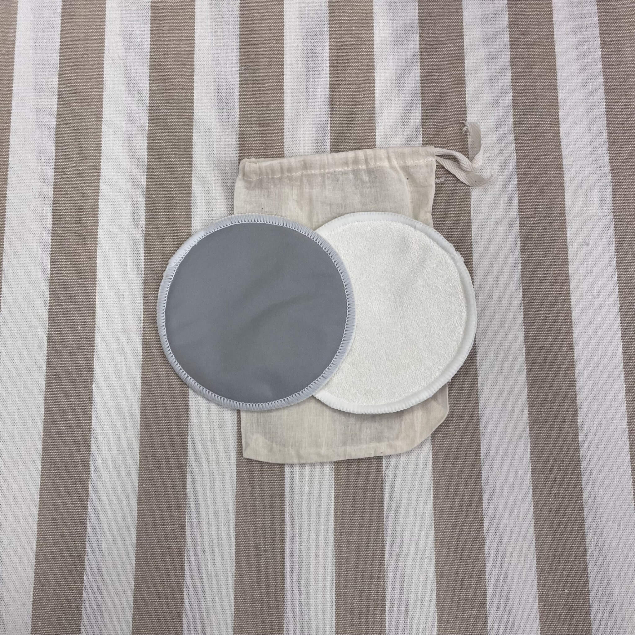 Bamboo Reusable Breast Pads Grey