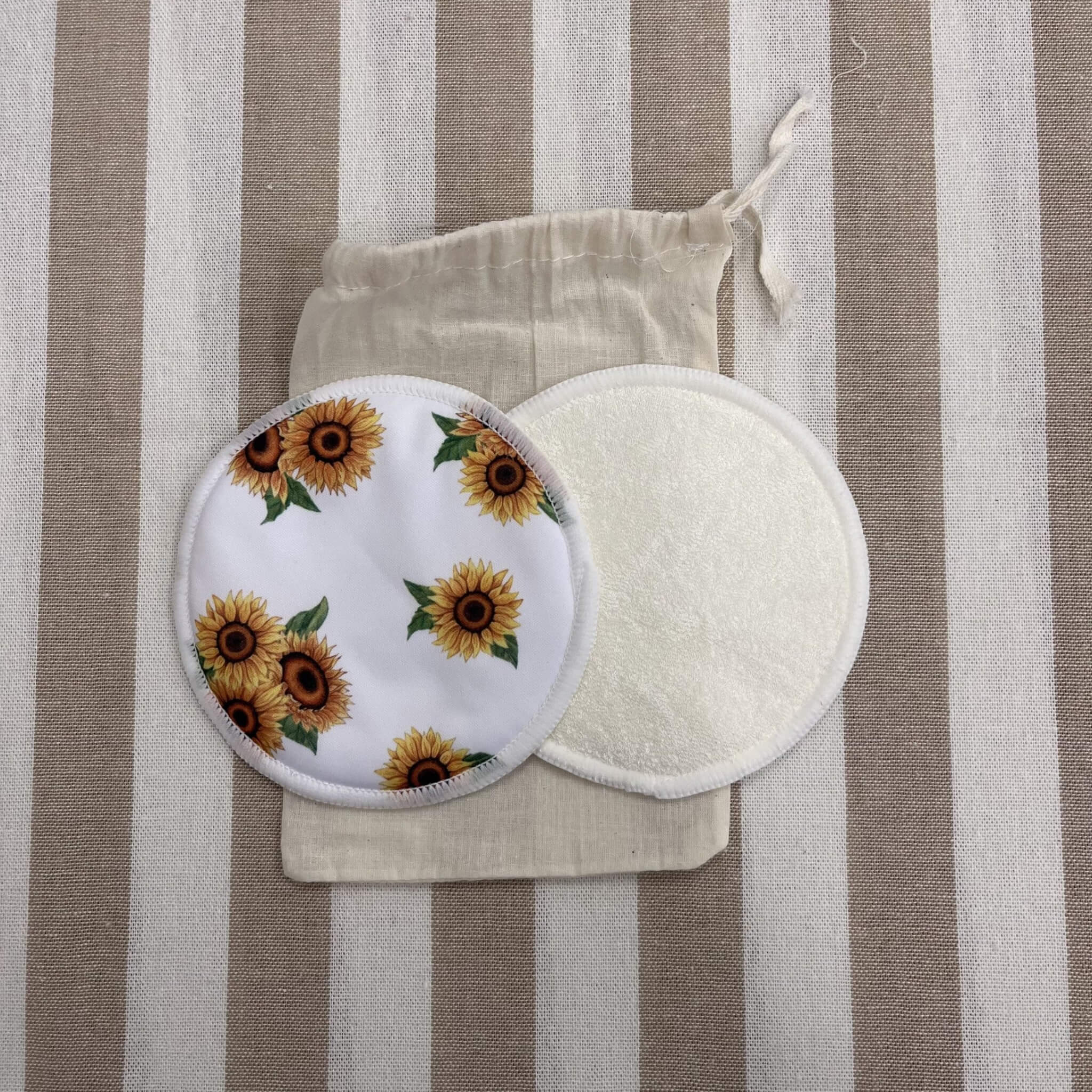 Bamboo Reusable Breast Pads Sunflower