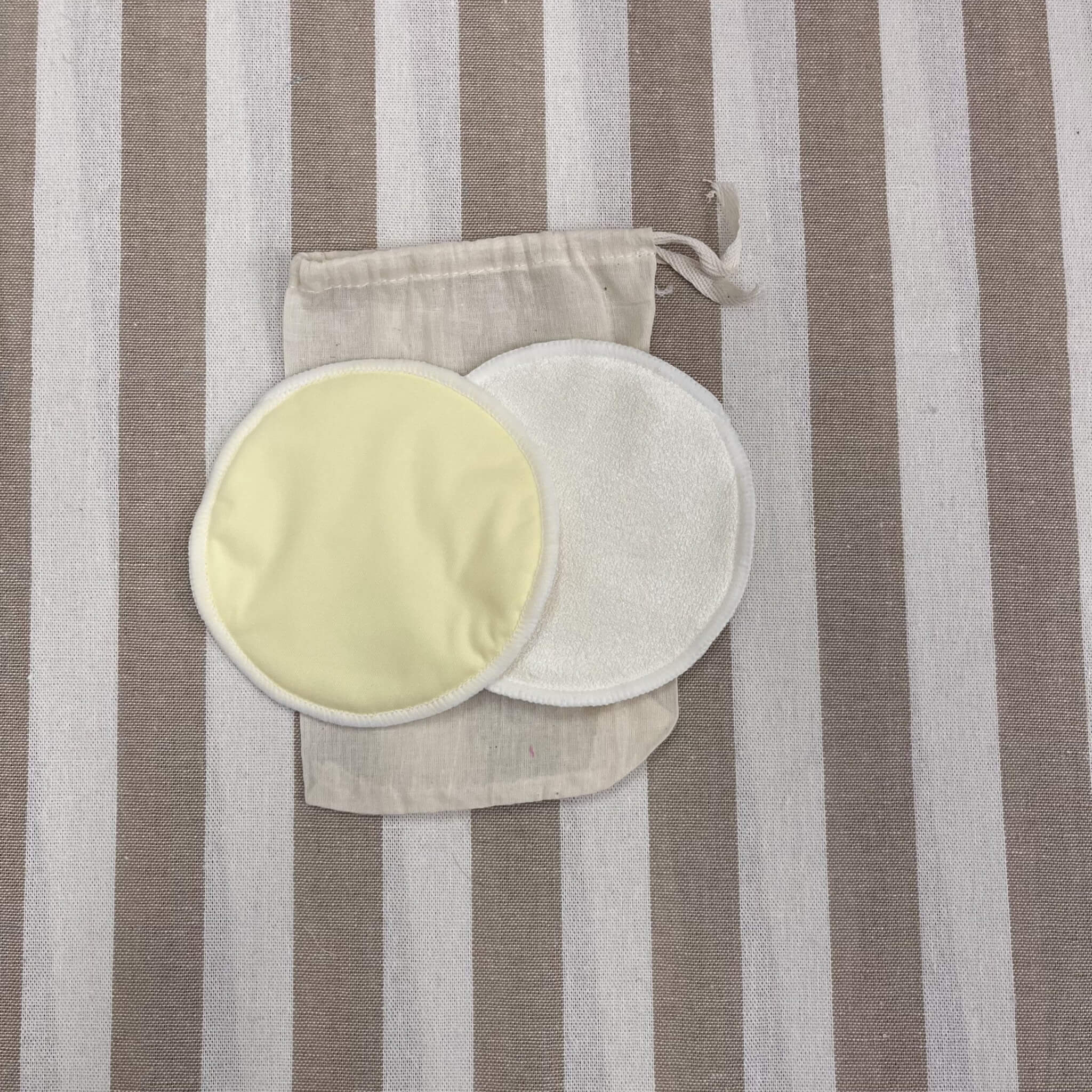 Bamboo Reusable Breast Pads Yellow