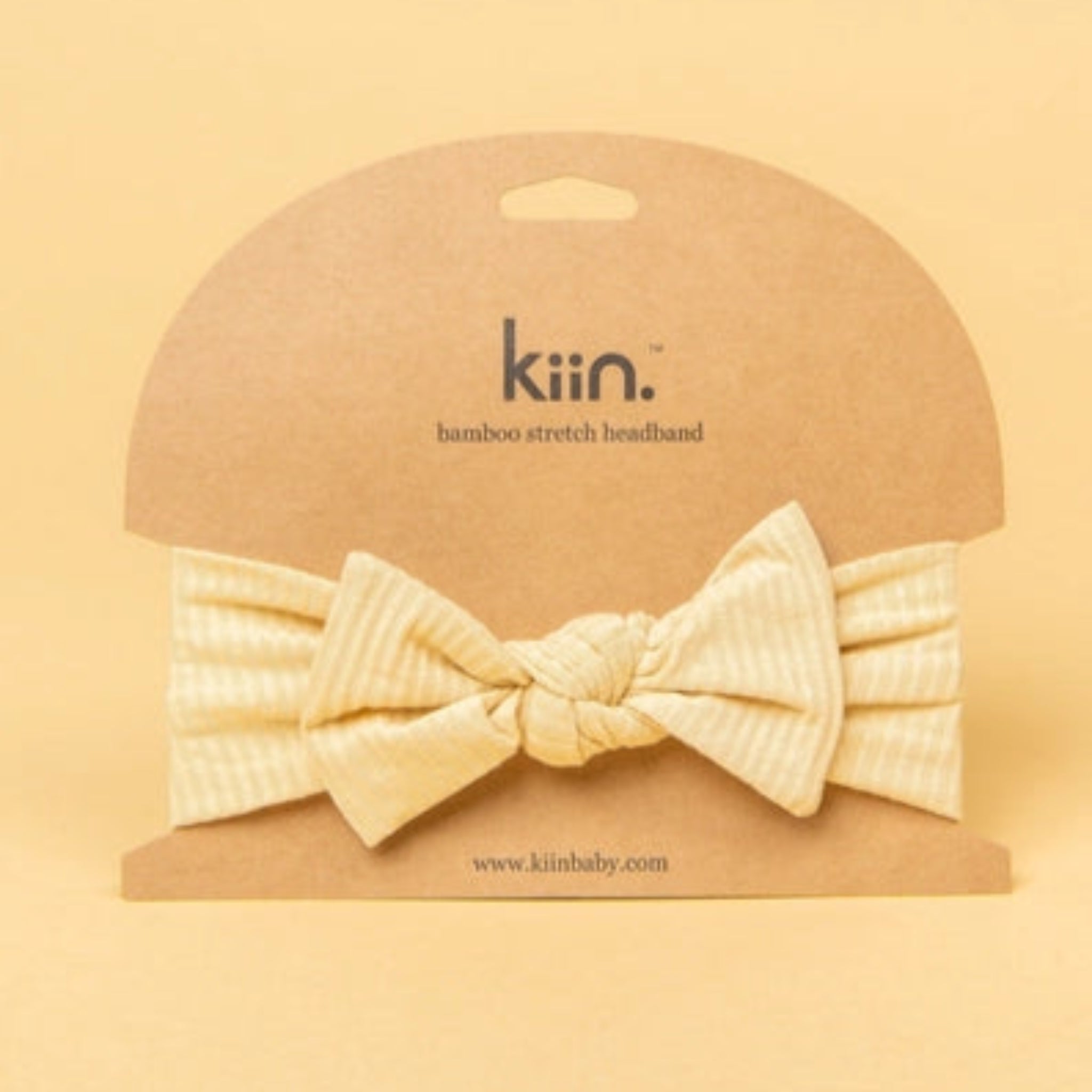 Bamboo Stretch Bow Headband Oat