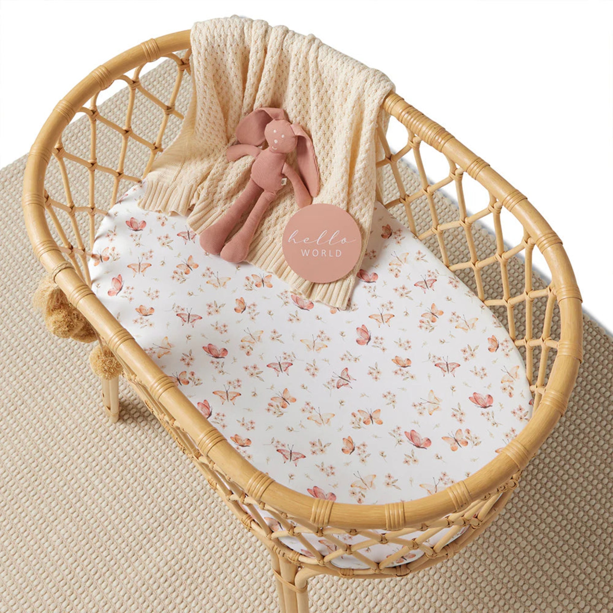 Bassinet Change Cover Fitted Sheet