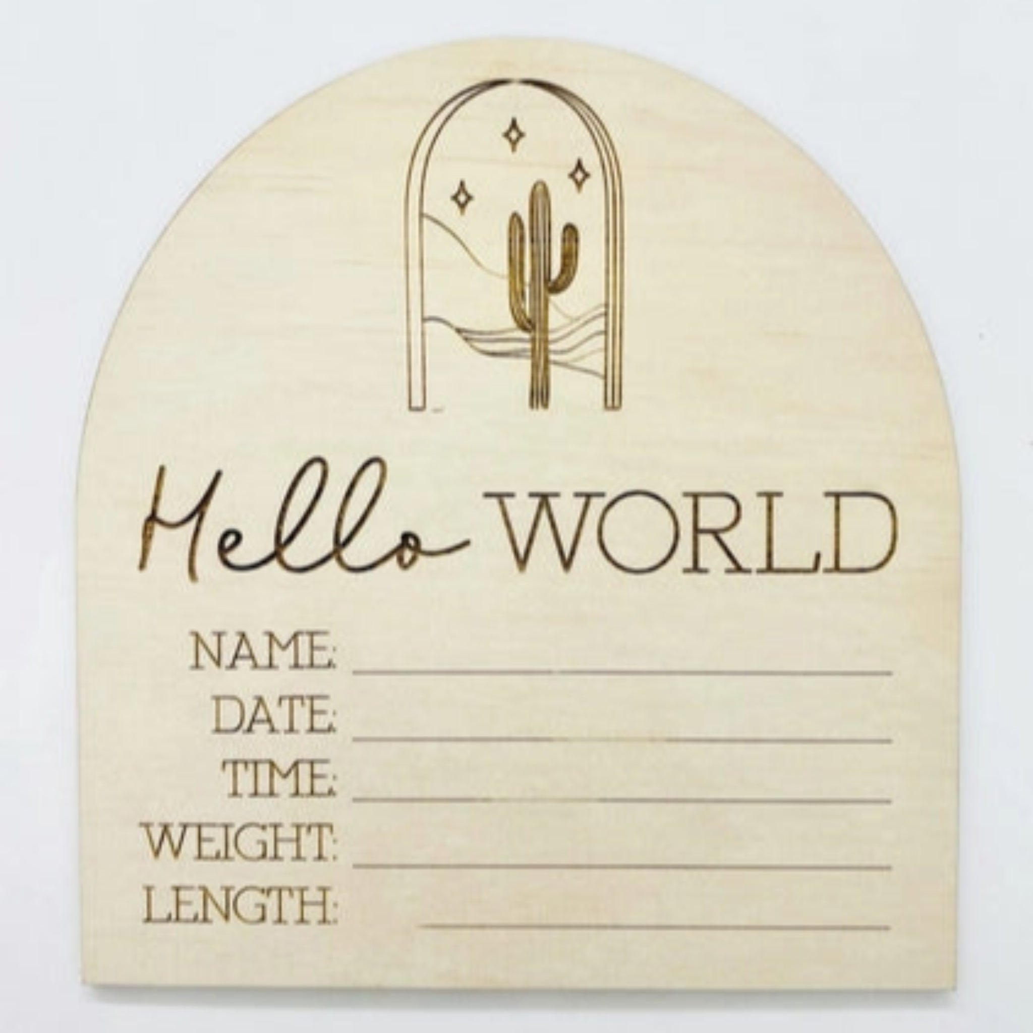 Birth Announcement Cactus