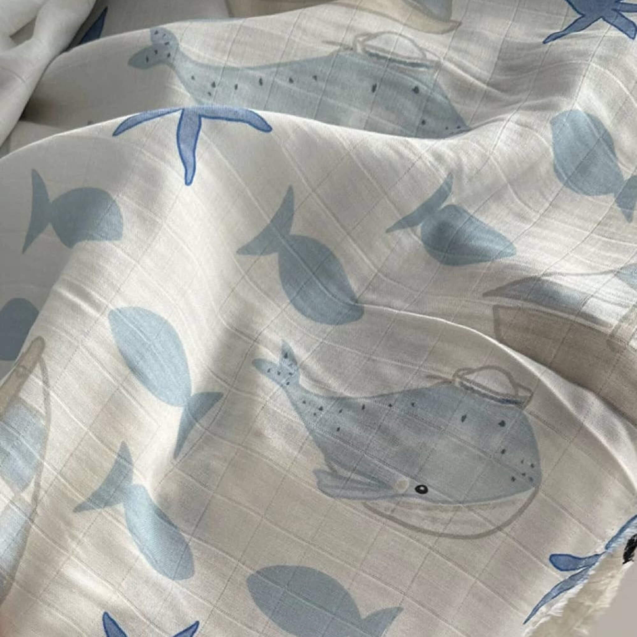 By the Sea Muslin Baby Swaddle Wrap | Soft & Lightweight Baby Wrap