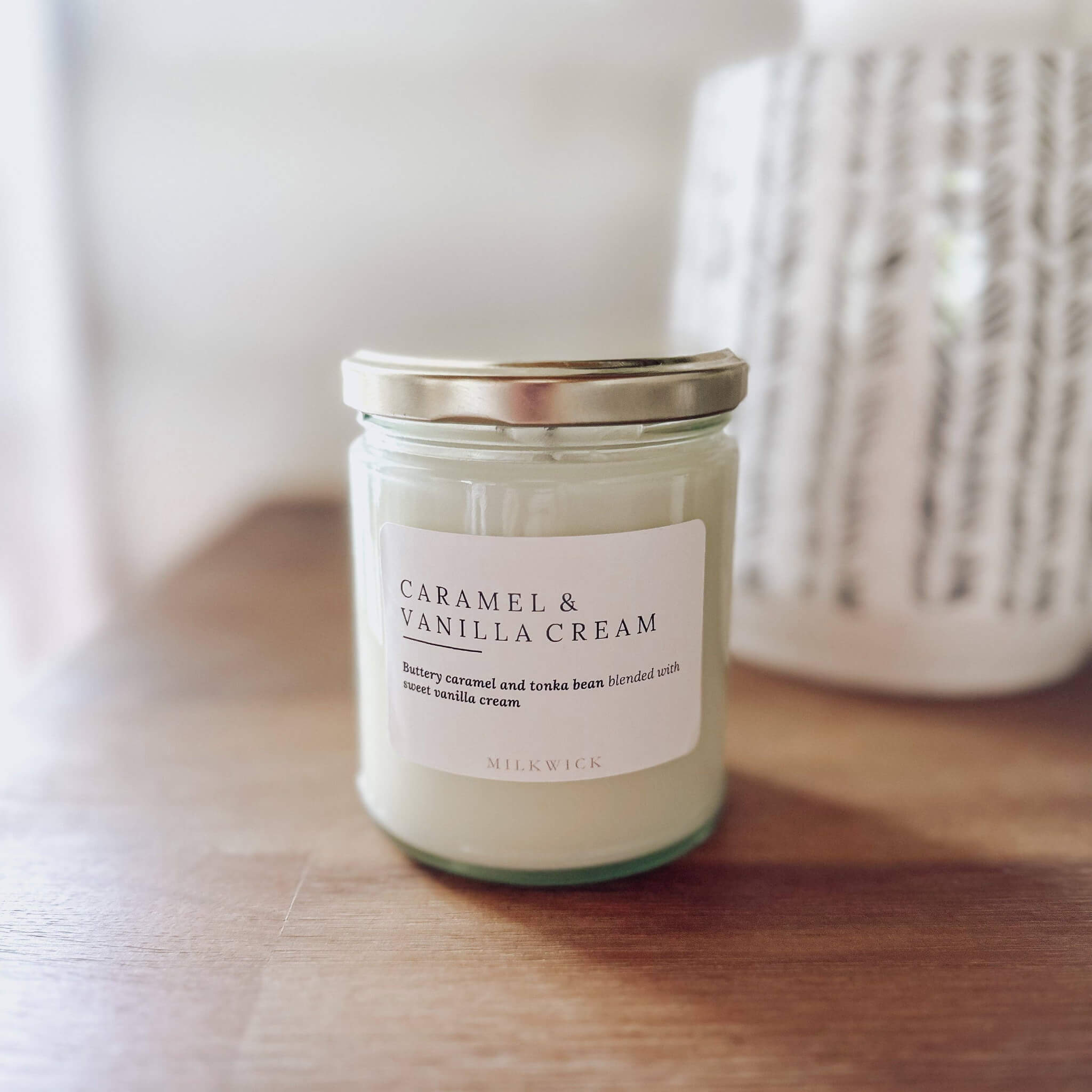 Caramel & Vanilla Cream – Natural Soy Candle