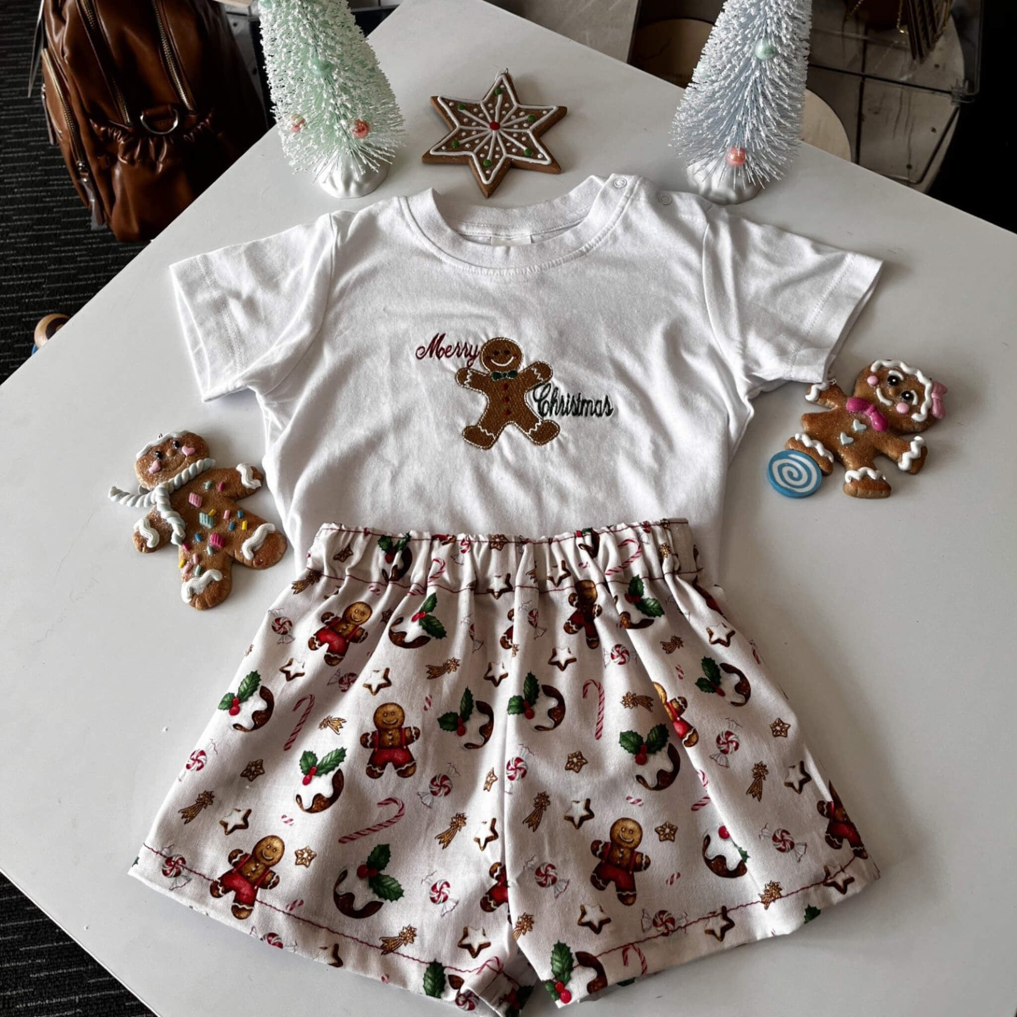 Christmas Outfit Ginger Bread Boy