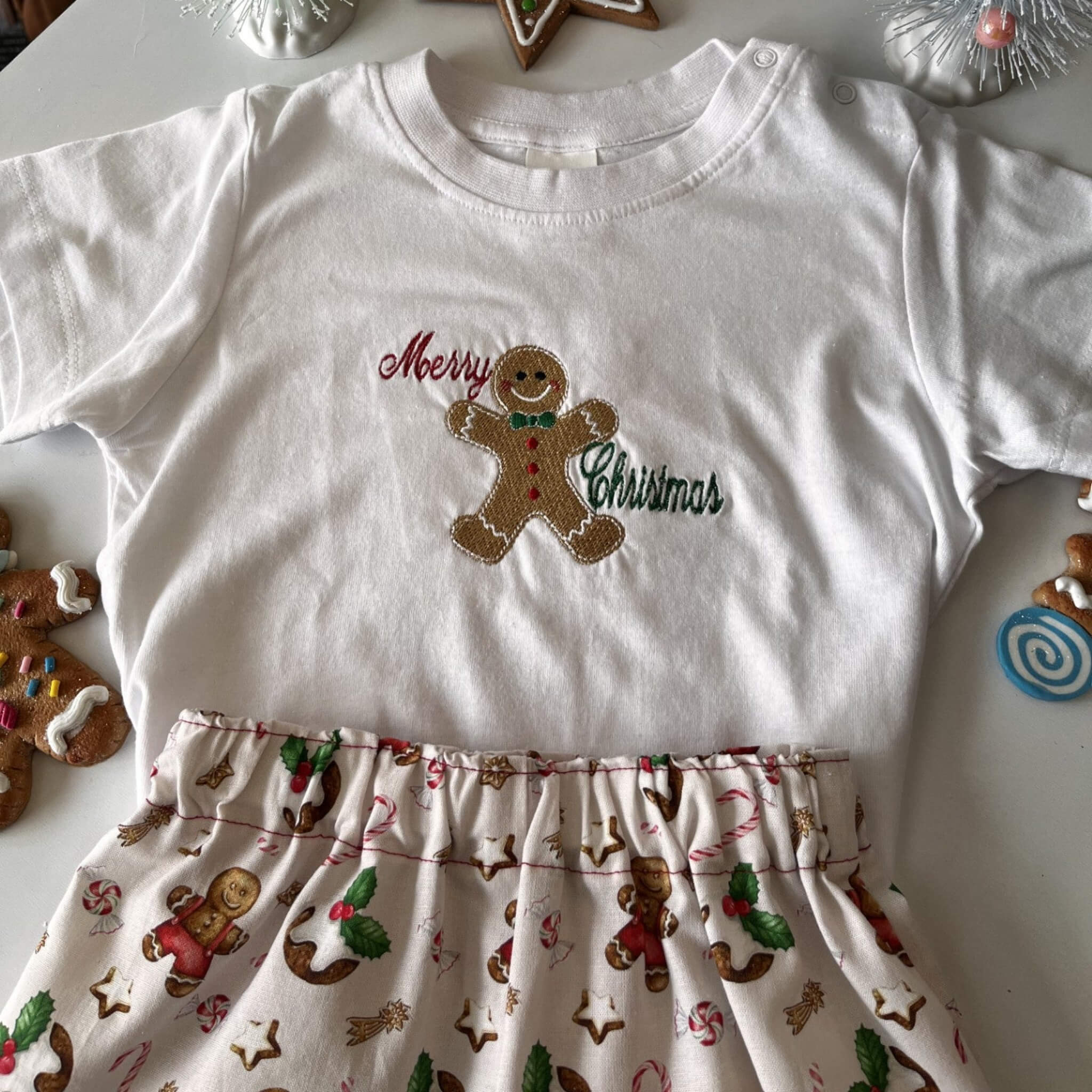 Christmas Outfit Ginger Bread Boy