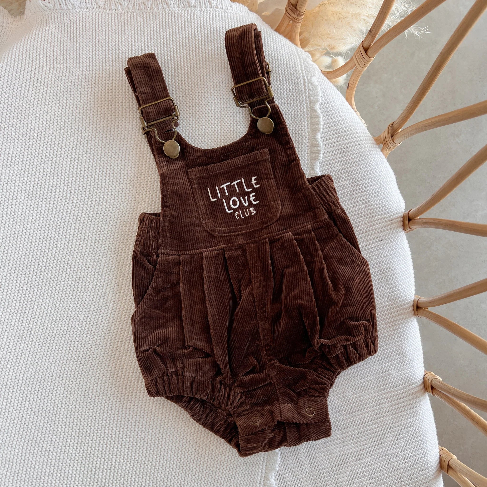 Corduroy Overalls 'Little Love Club'