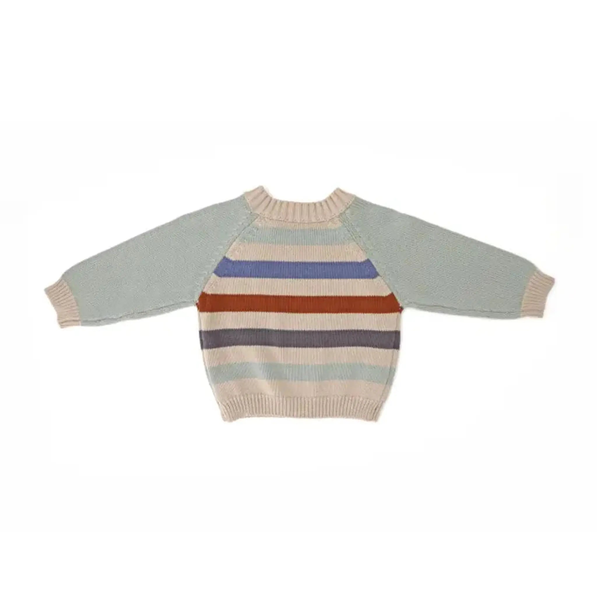 Cotton Striped Knitted Baby Boy Jumper 