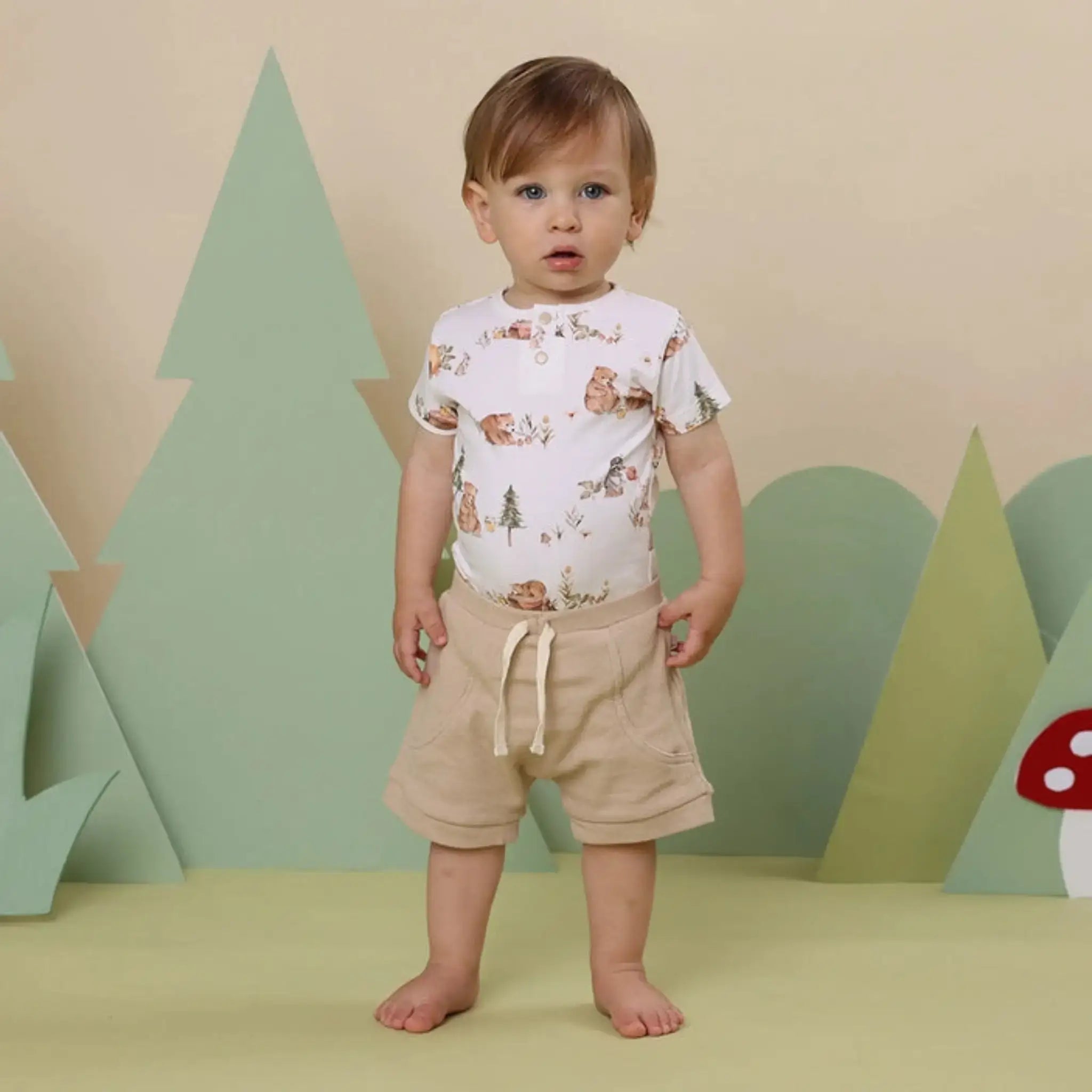 Dog Park Short Sleeve Bodysuit – Organic Cotton Baby Outfit