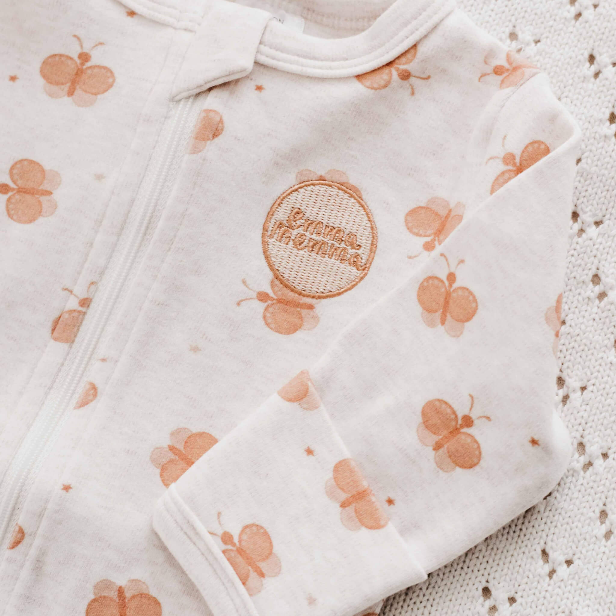 Emma Memma BB Butterfly Zip Suit | Bencer & Hazelnut