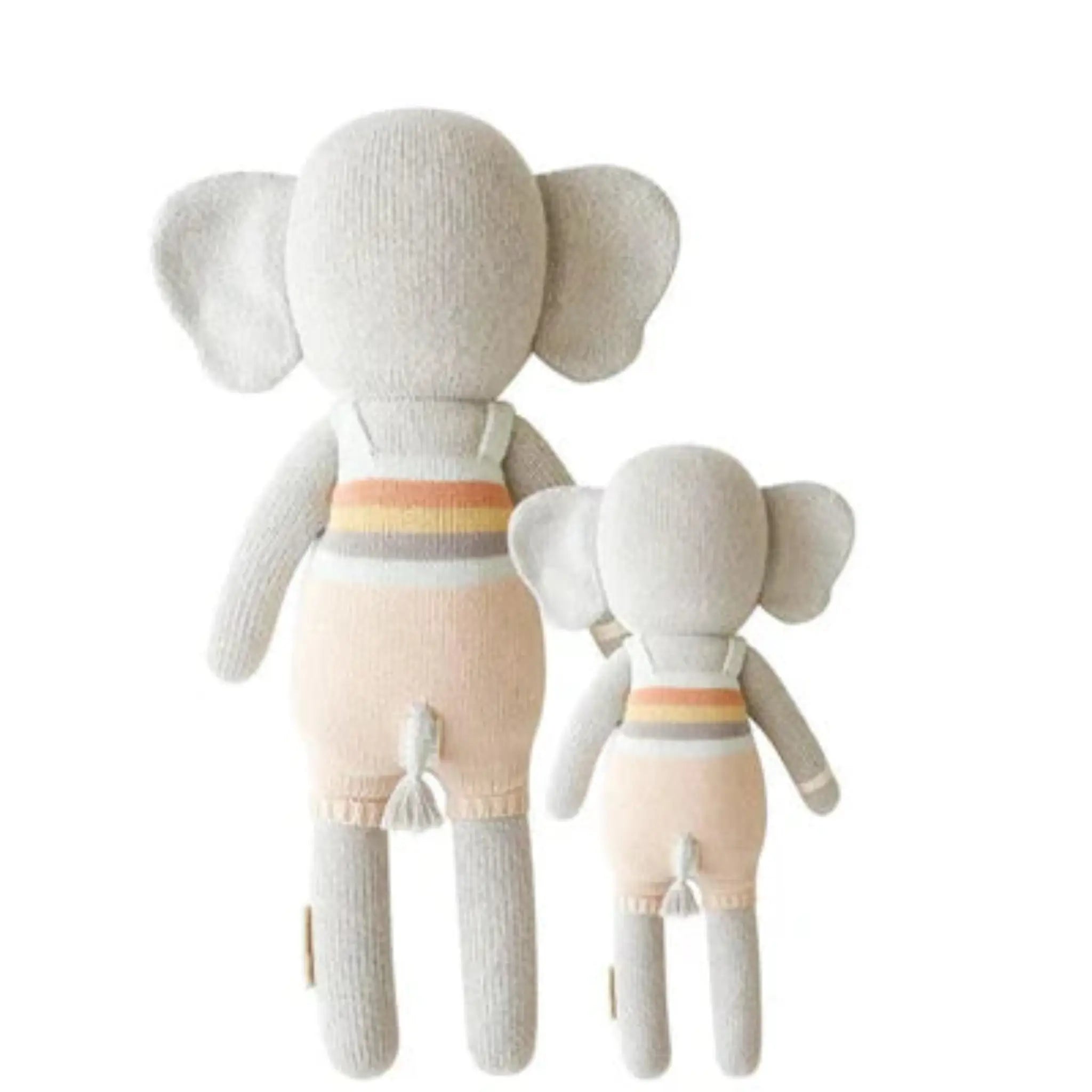 Evan elephant soft doll back