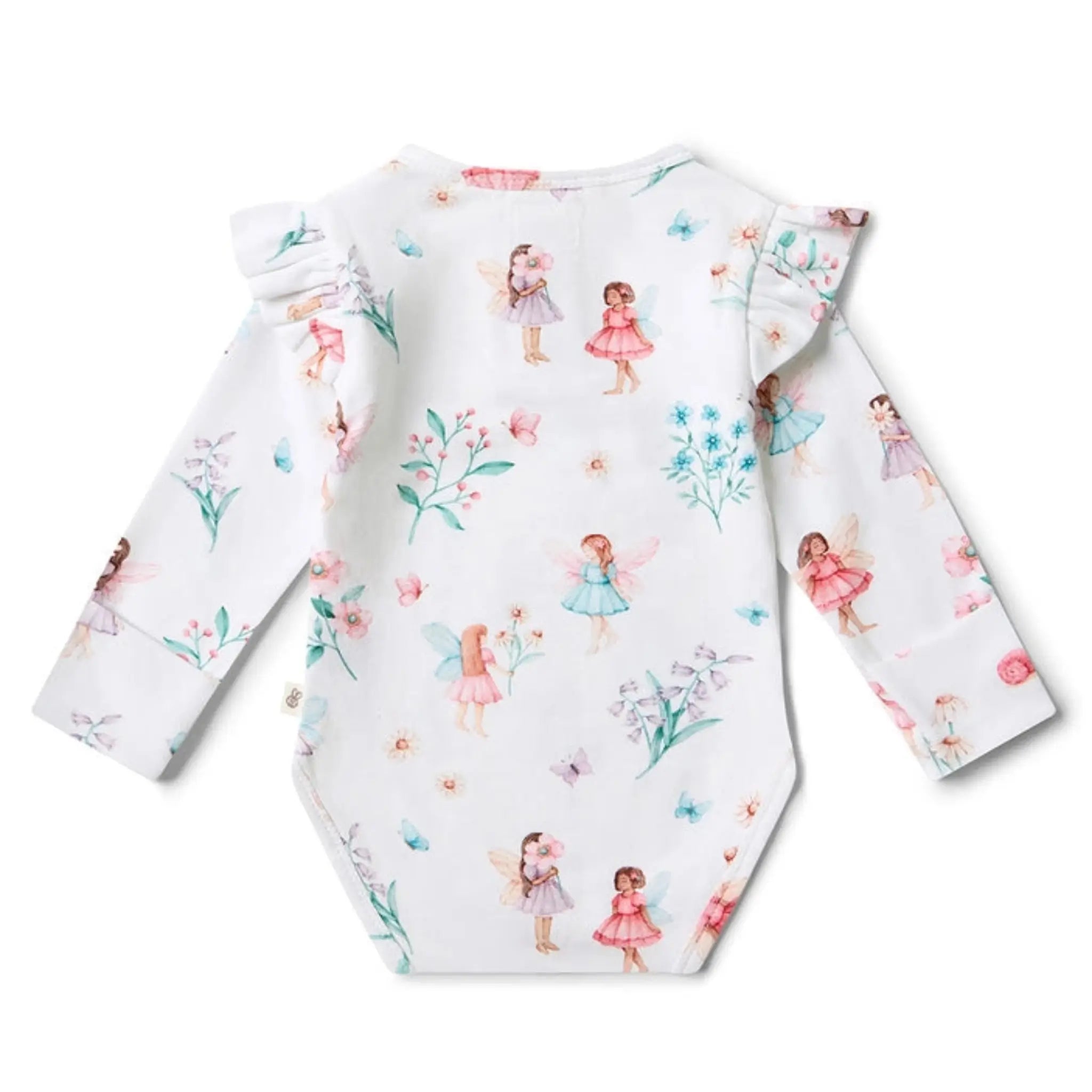 Fairy Garden Organic Baby Bodysuit | Snuggle Hunny