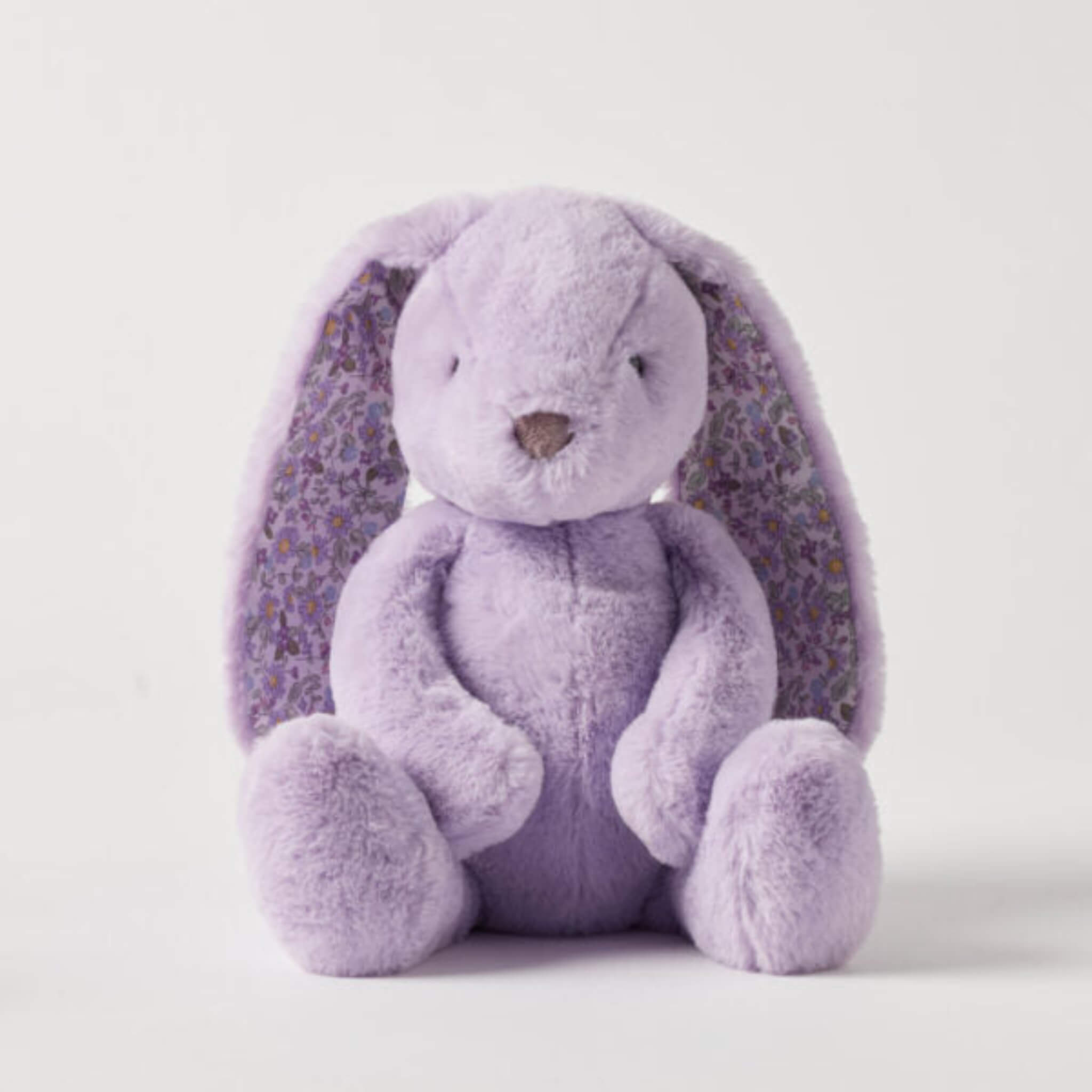 Floral Lilac Bunny Medium – Personalised Plush Baby Toy