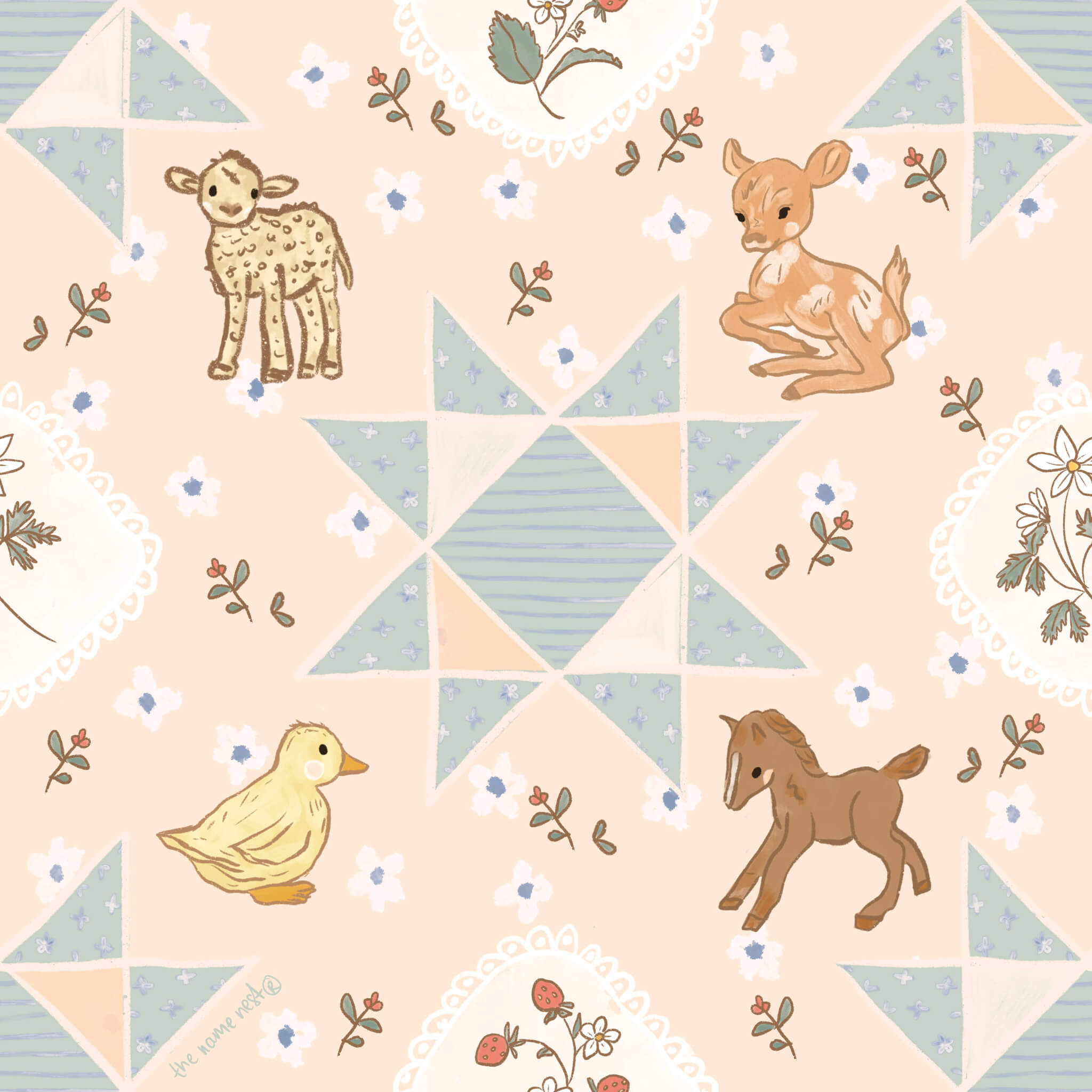 French Farmhouse Baby Swaddle Wrap 