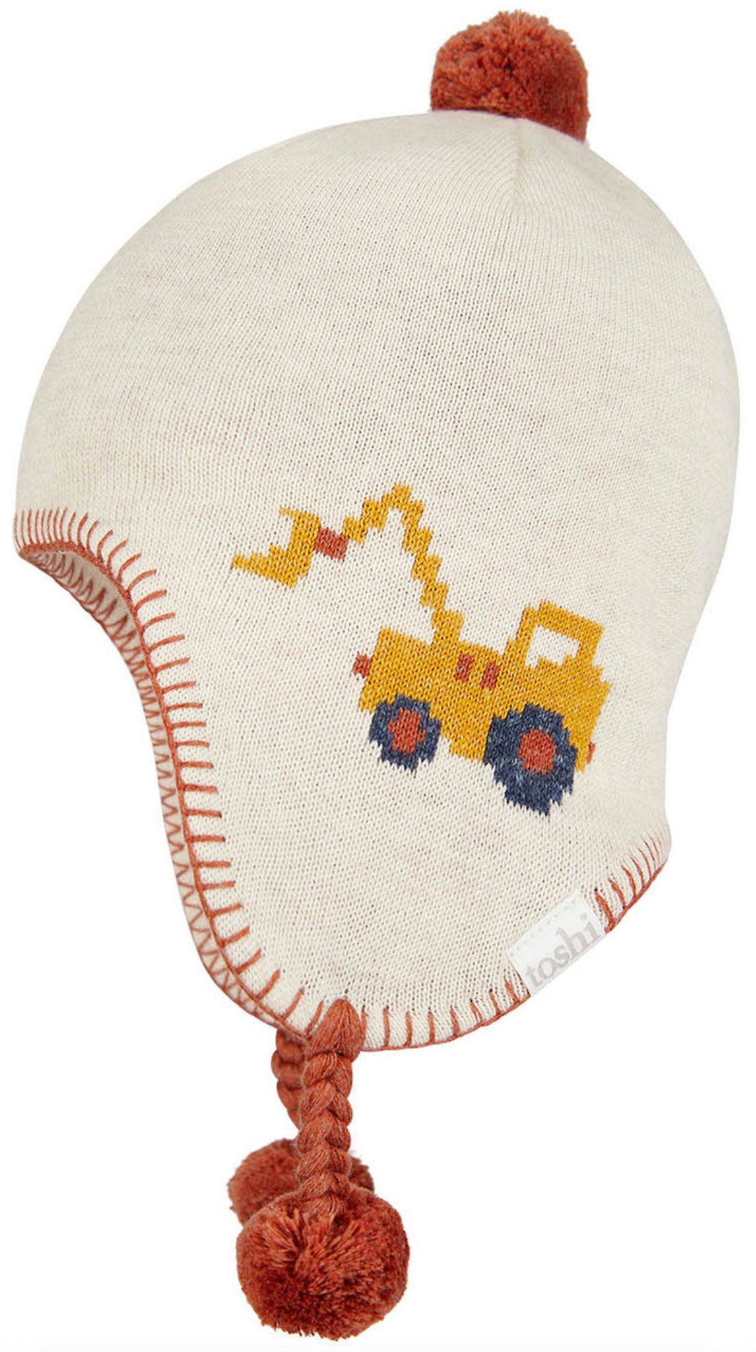 Organic Earmuff Beanie Earthmover-Toshi