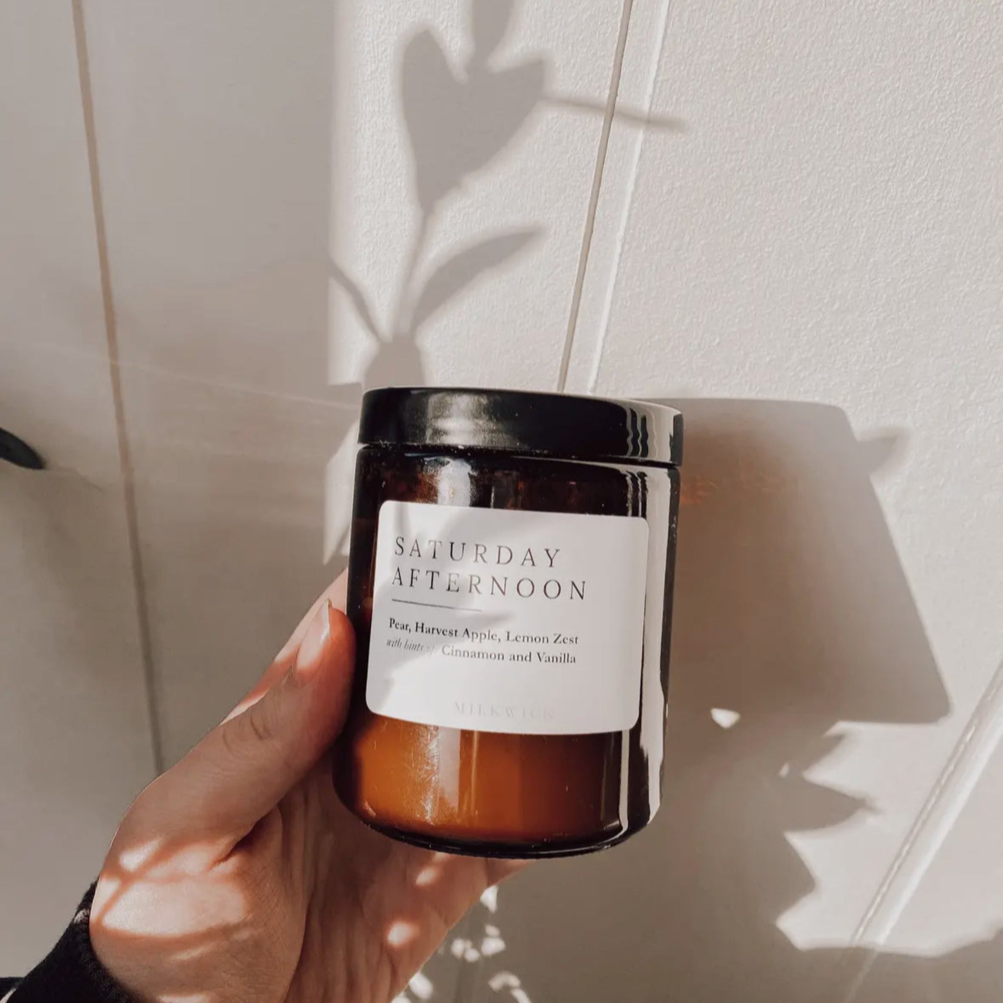 Saturday Afternoon Scented Candle (Amber Jar)-MILKWICK