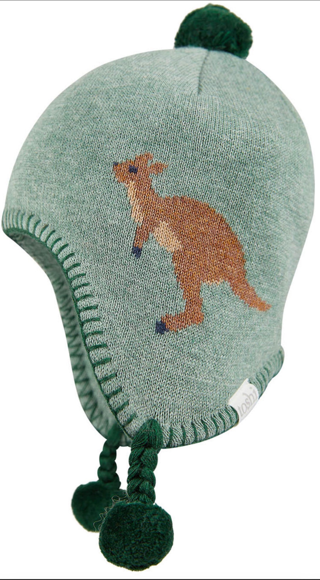 Organic Earmuff Beanie Wallaby-Toshi