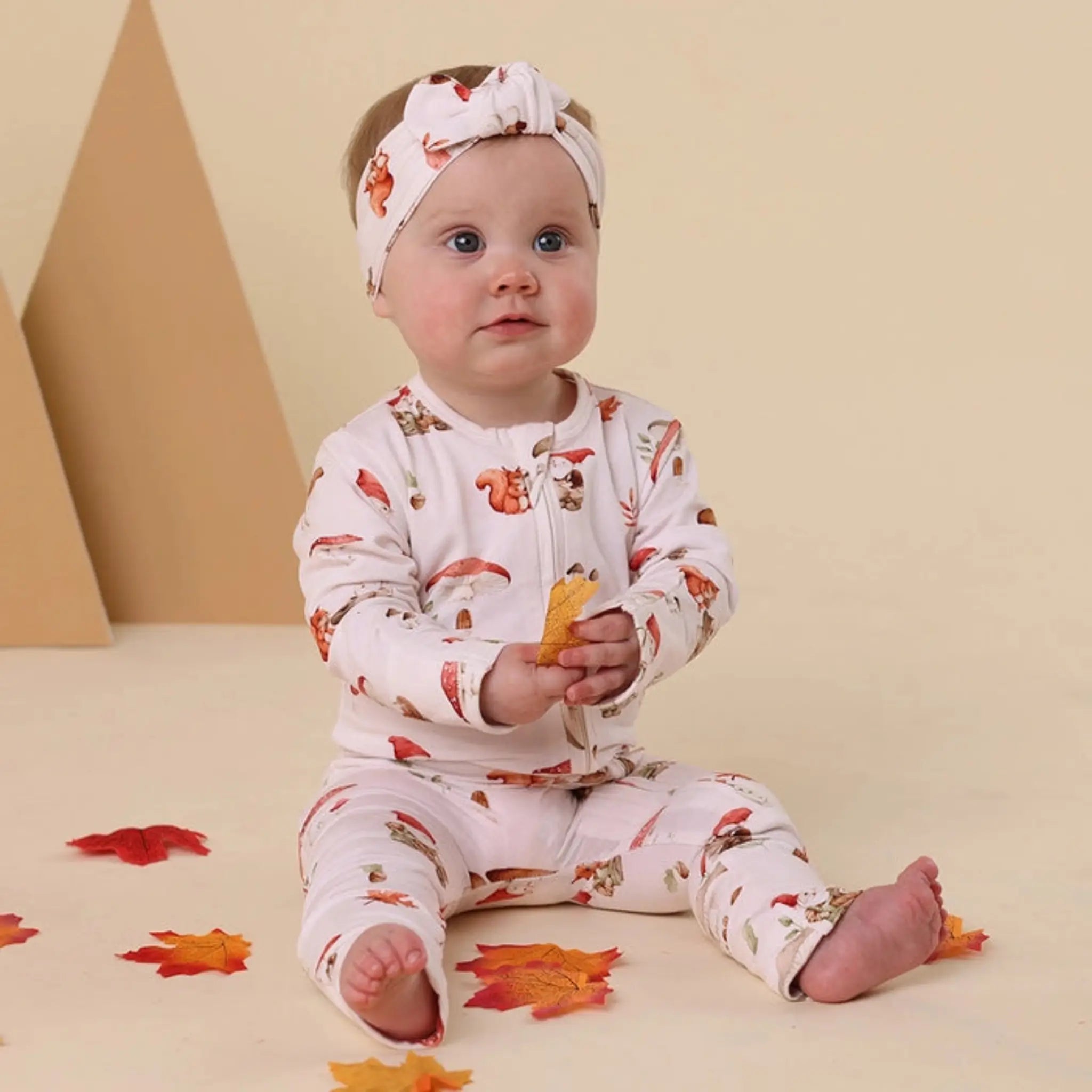 Gnomes Organic Snugglesuit | Snuggle Hunny Convertible Baby Romper
