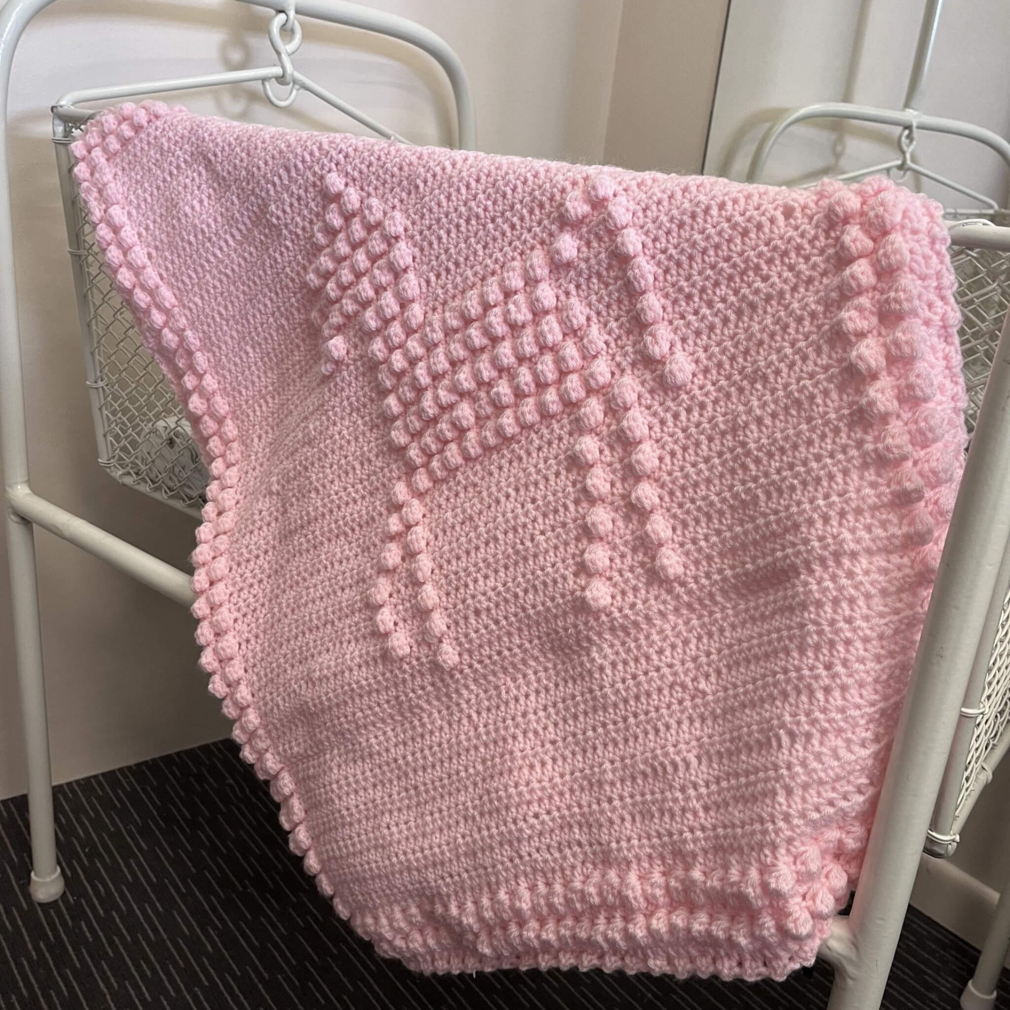 Hand Crocheted Baby Blanket Horse Design