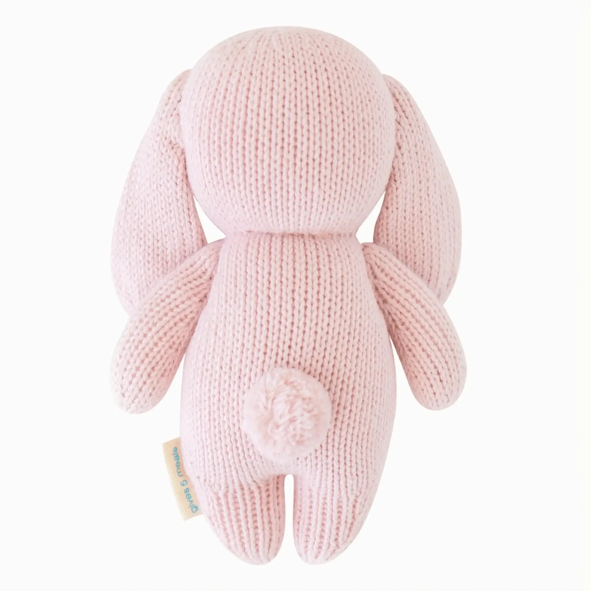 Hand knitted baby bunny lilac cuddle and kind