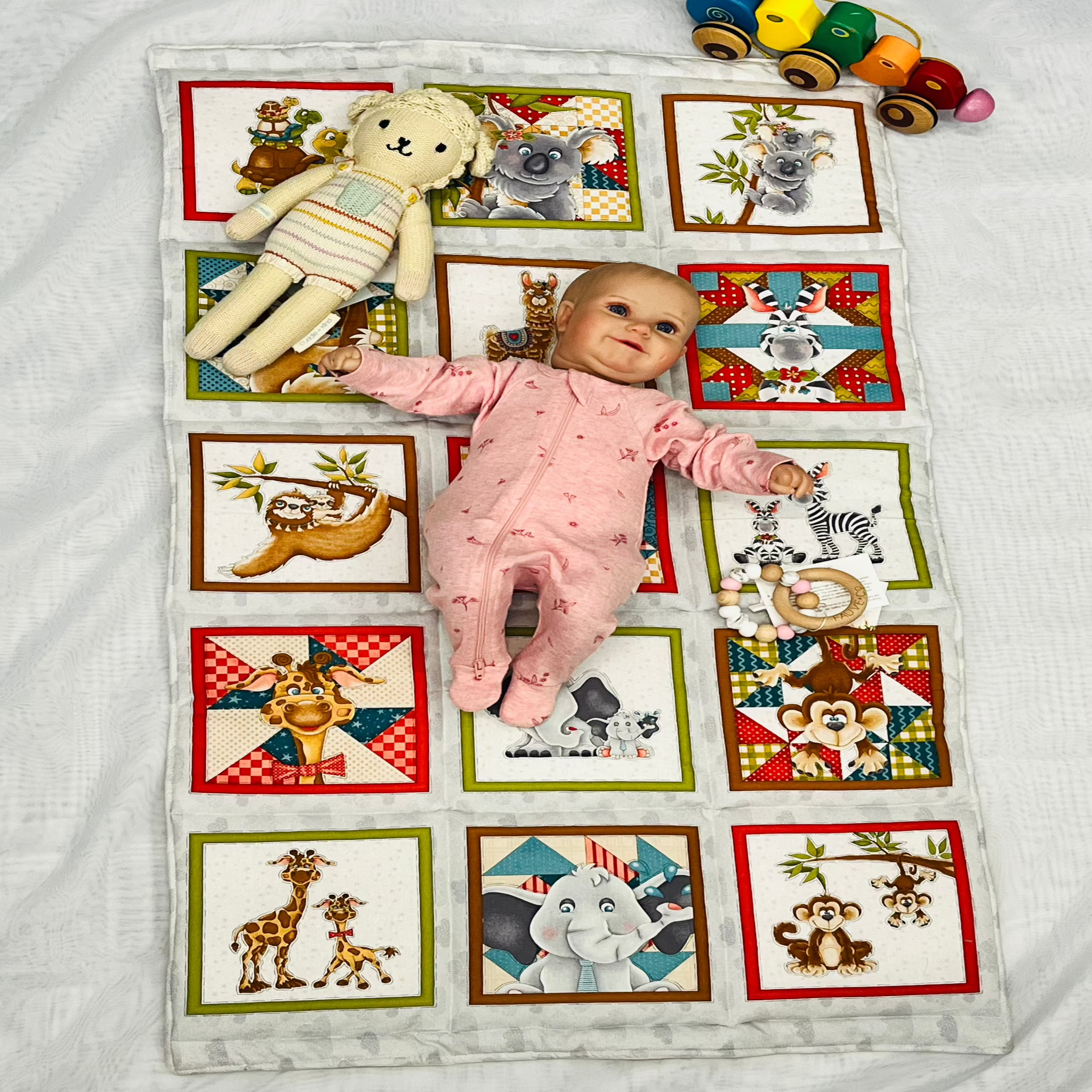 Handmade Baby Travel Play Mat, Pram Blanket & Crib Quilt | Everly Lane