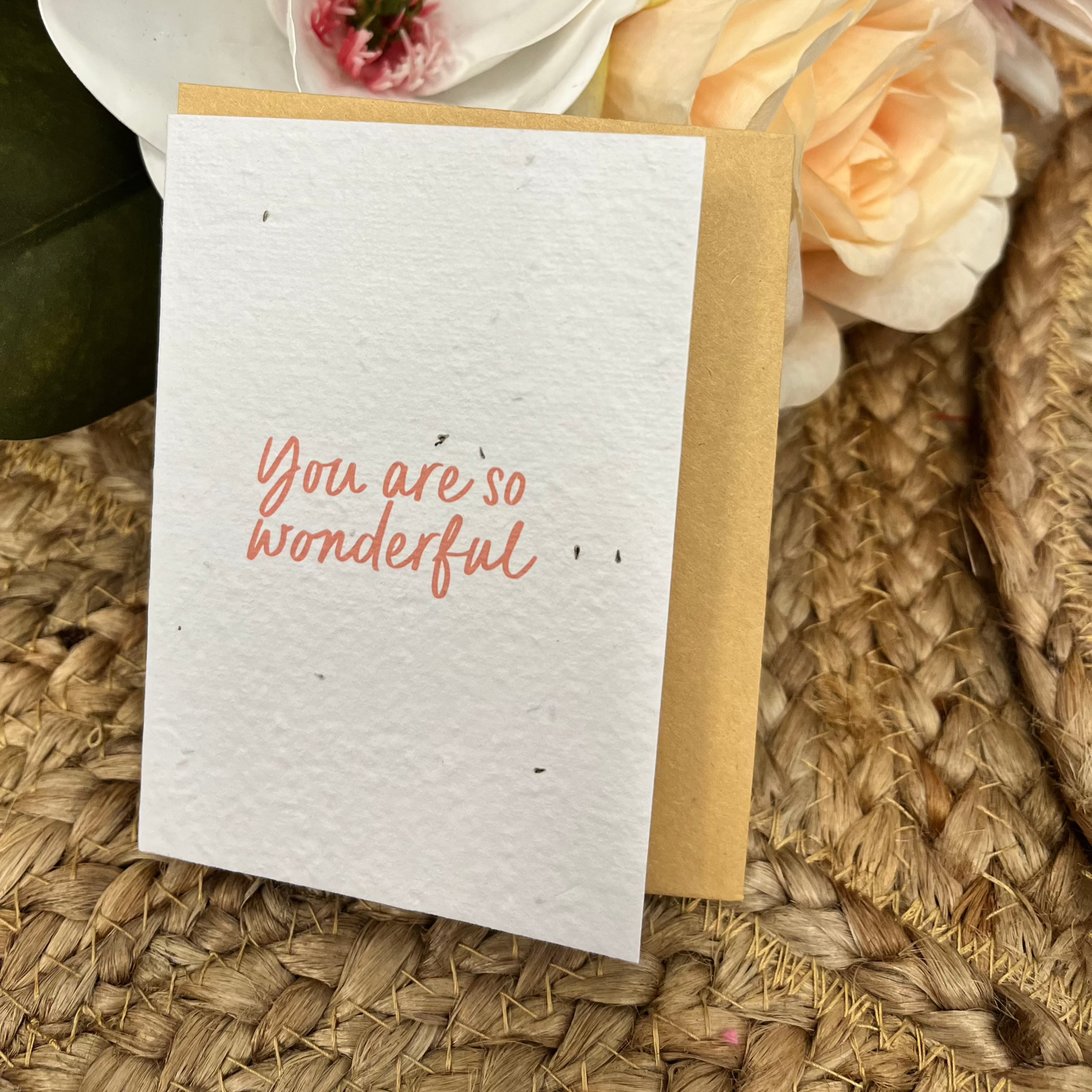 You Are So Wonderful Plantable Card-Hello Petal