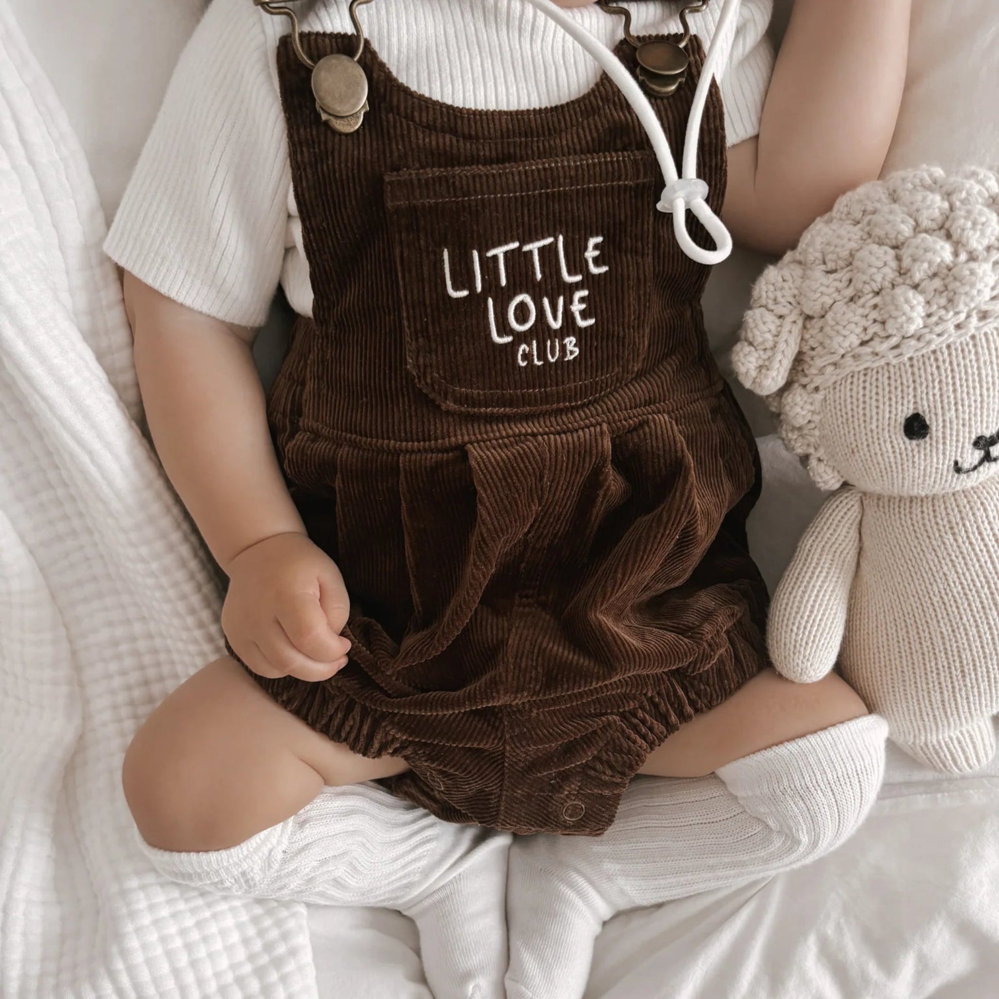'Little Love Club' Corduroy Overalls | Blossom and Pear